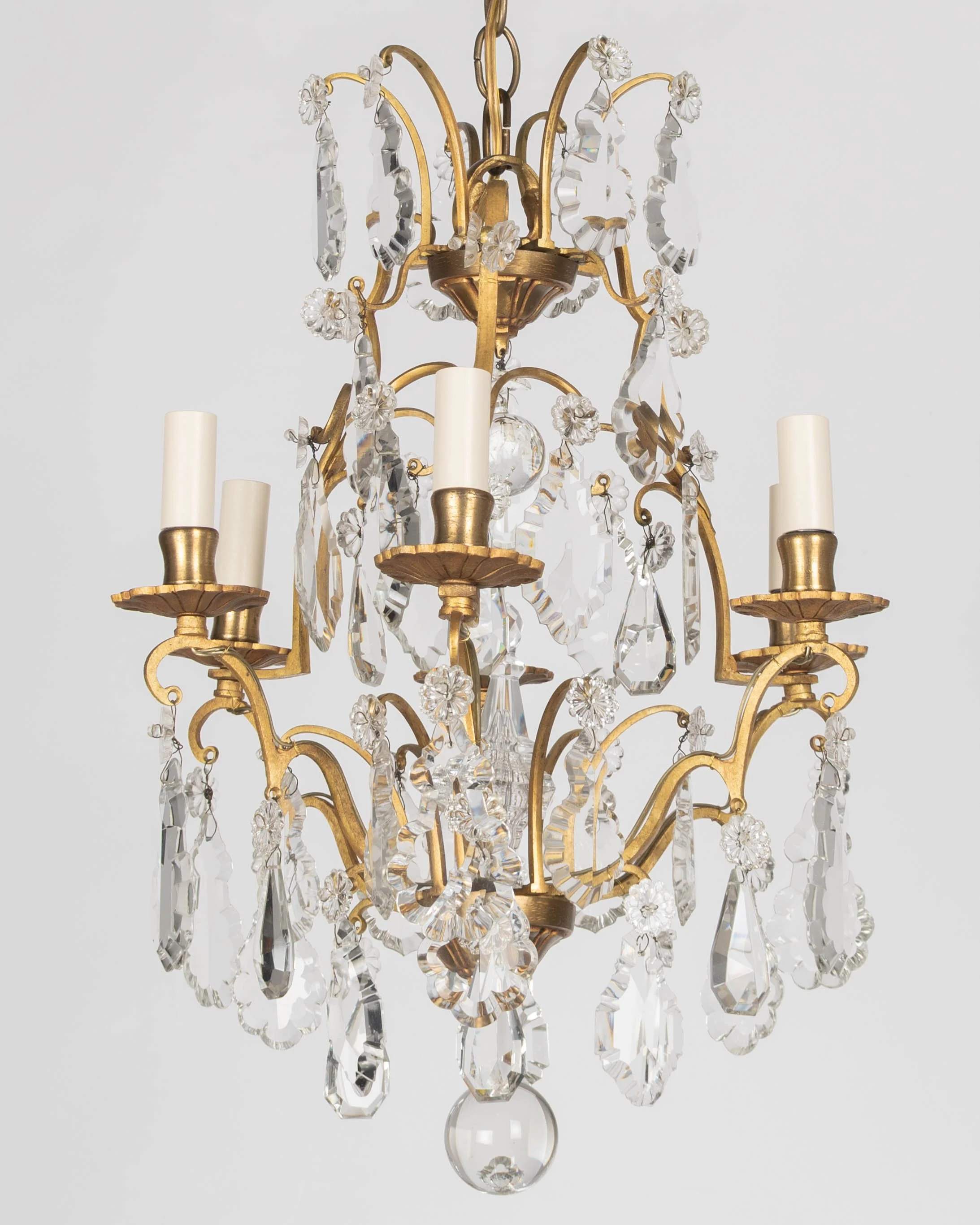 French Louis XV Style Crystal Chandelier