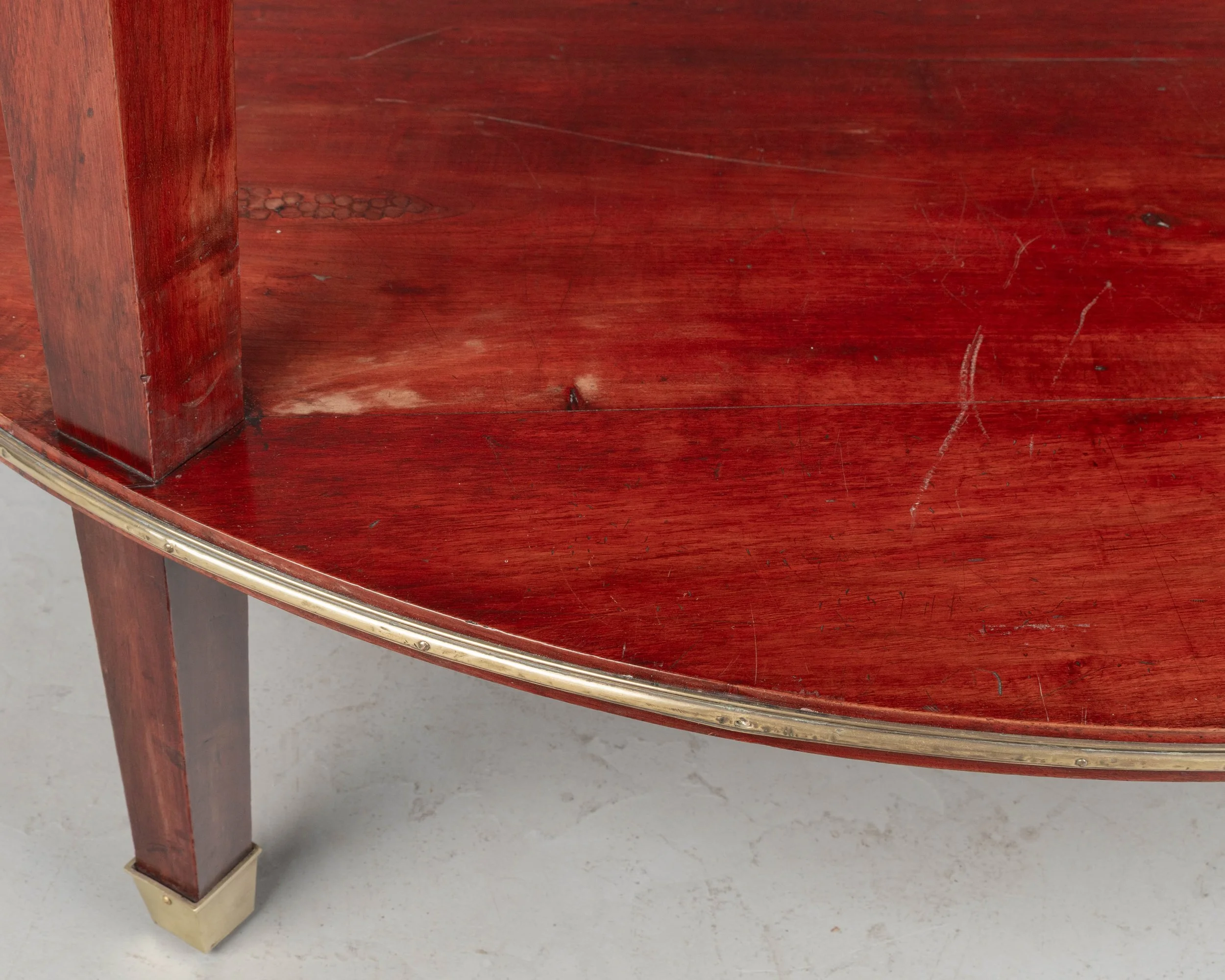 19th Century Louis XVI Style French Demilune Console Table