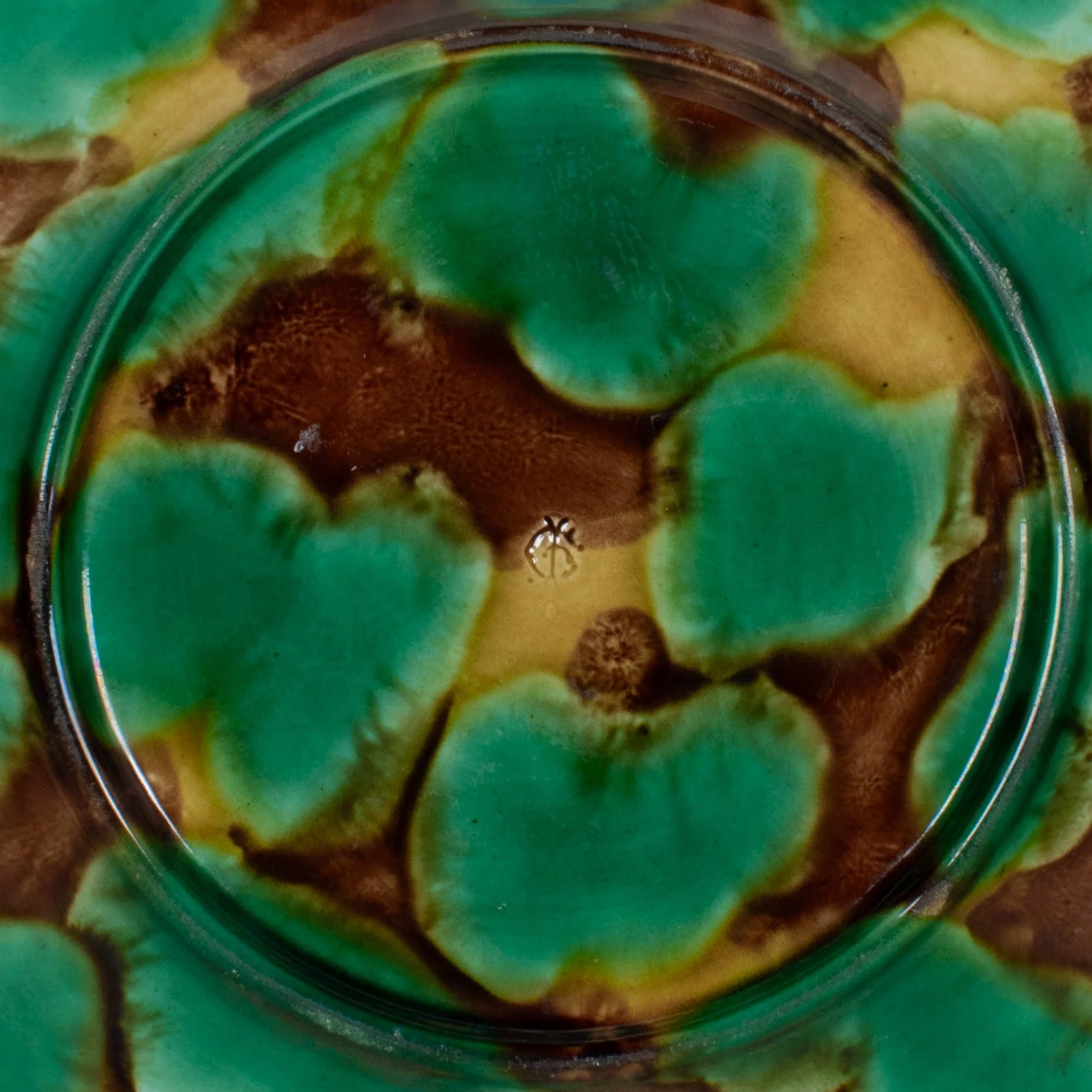 George Jones Majolica Plate, Grapevine Pattern, English, Circa 1865