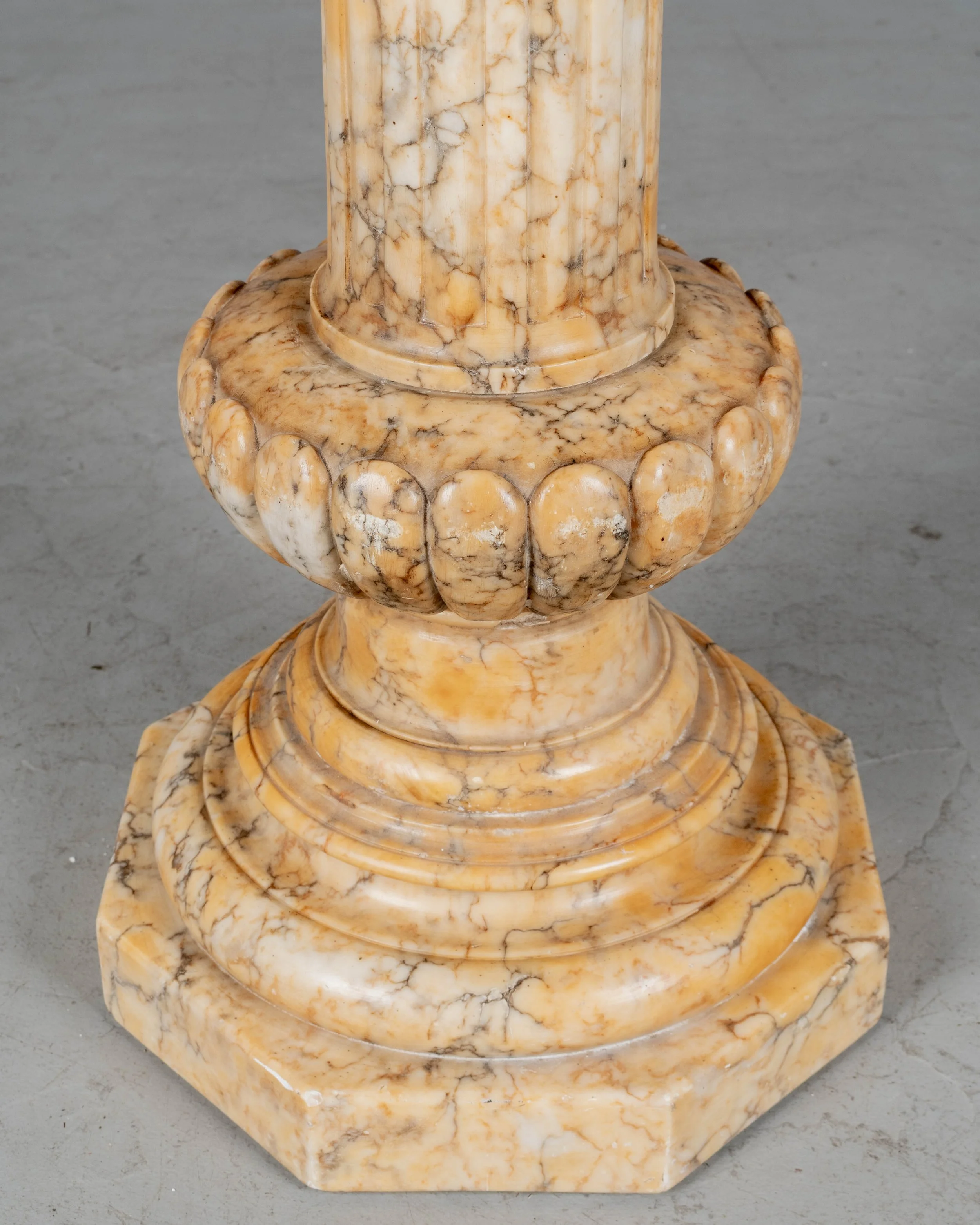 An early 20th century Italian Neoclassical style column pedestal,