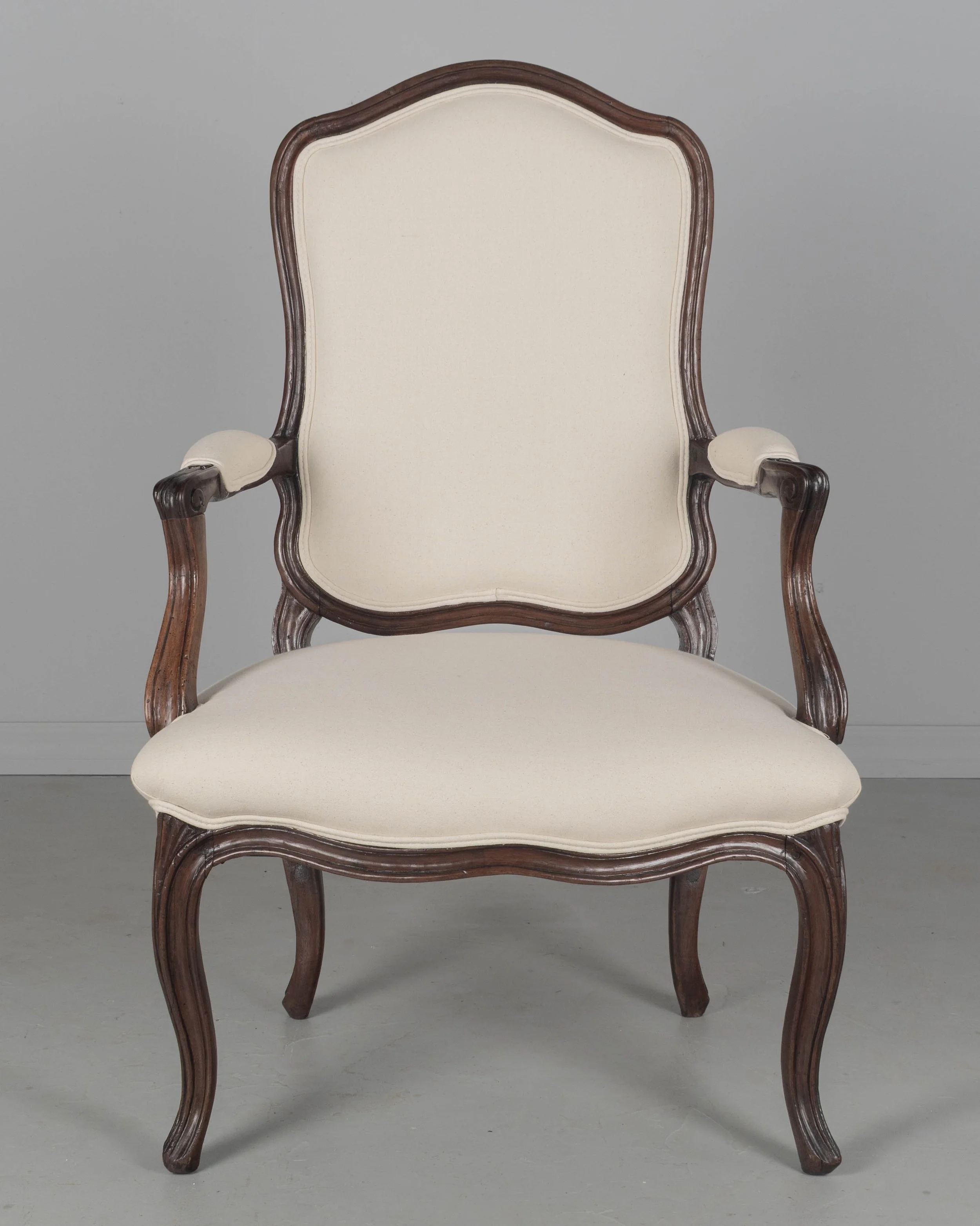 18th Century Louis XV French Fauteuil Armchair