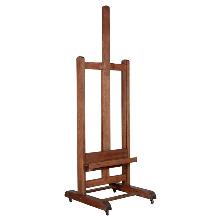 Adjustable French Oak Painter's Easel, Circa 1900s