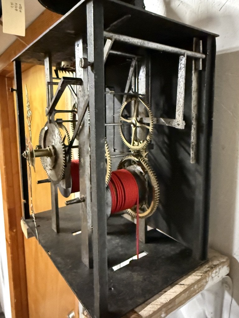 19th c. French Morbier Clock or Tall Case Movement