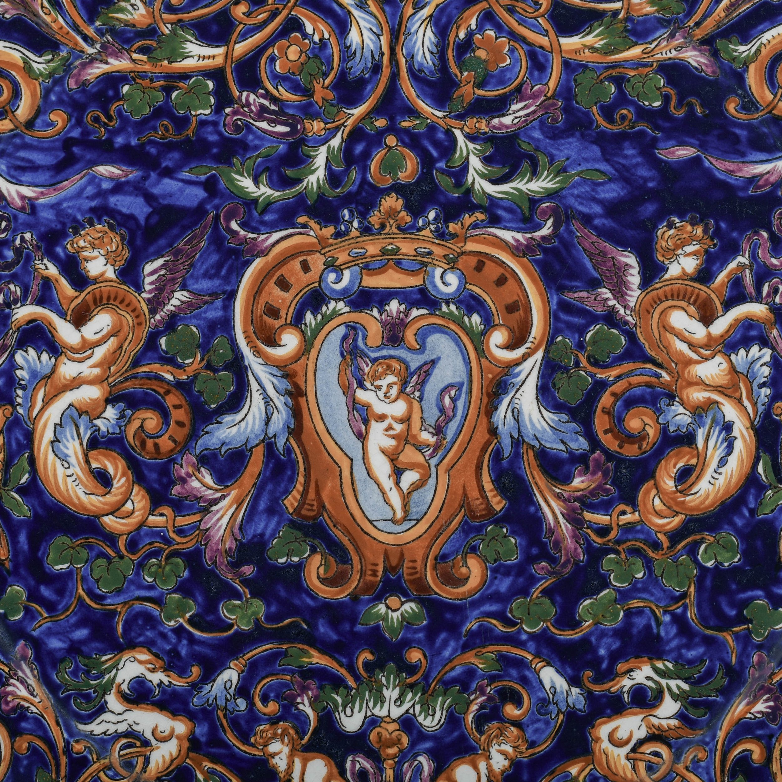 19th Century French Gien Faience Platter