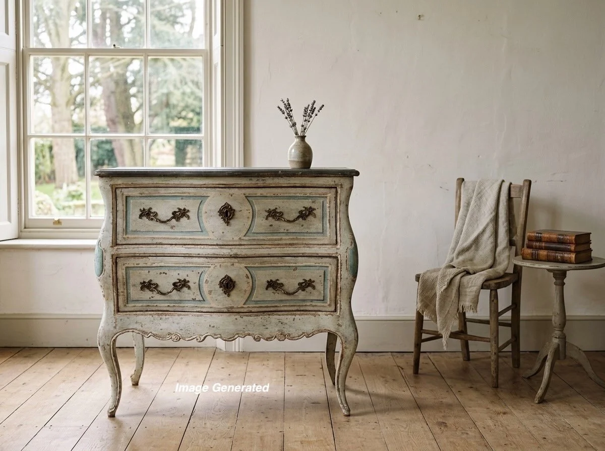 18th Century French Louis XV Bordelaise Painted Commode