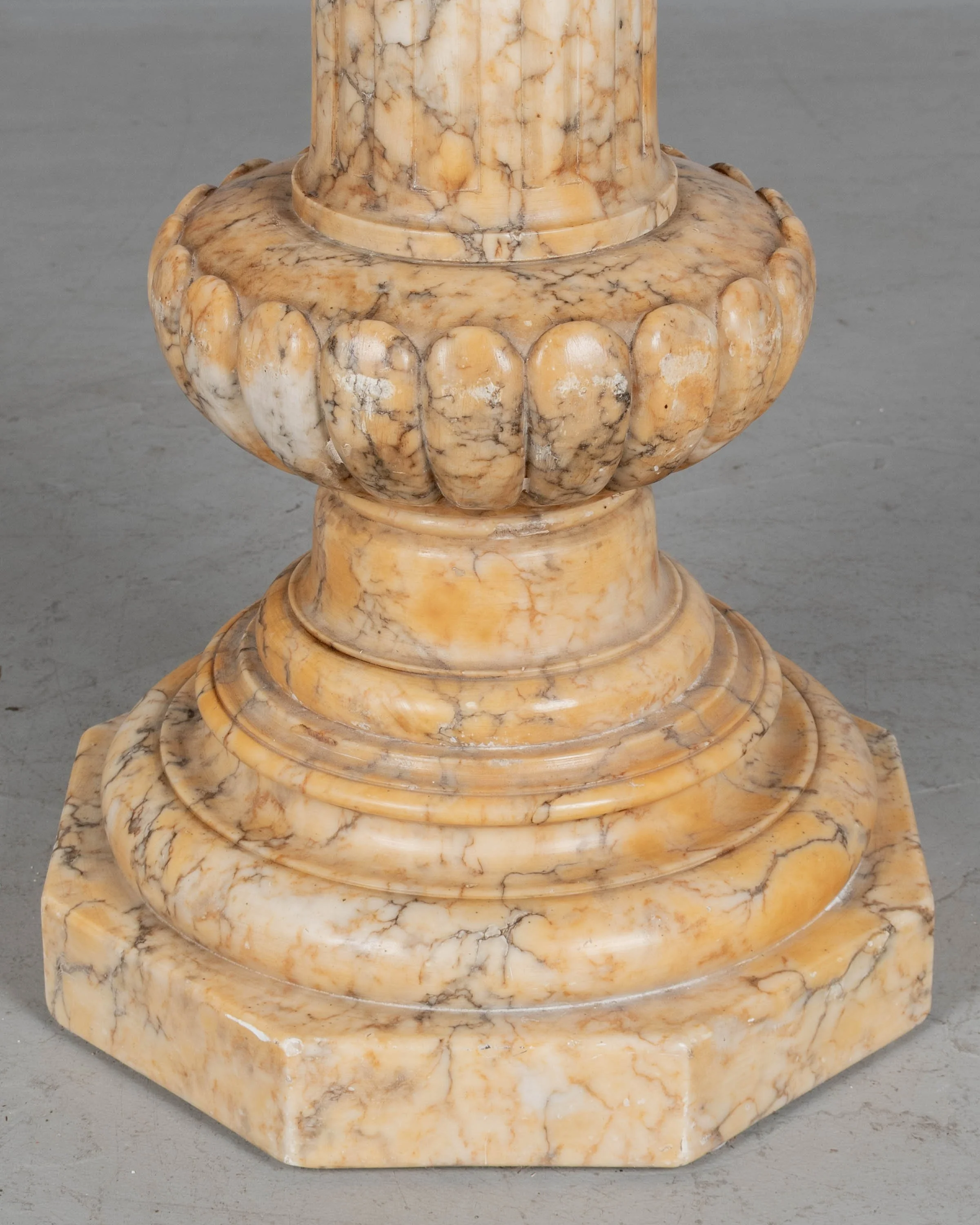 An early 20th century Italian Neoclassical style column pedestal,