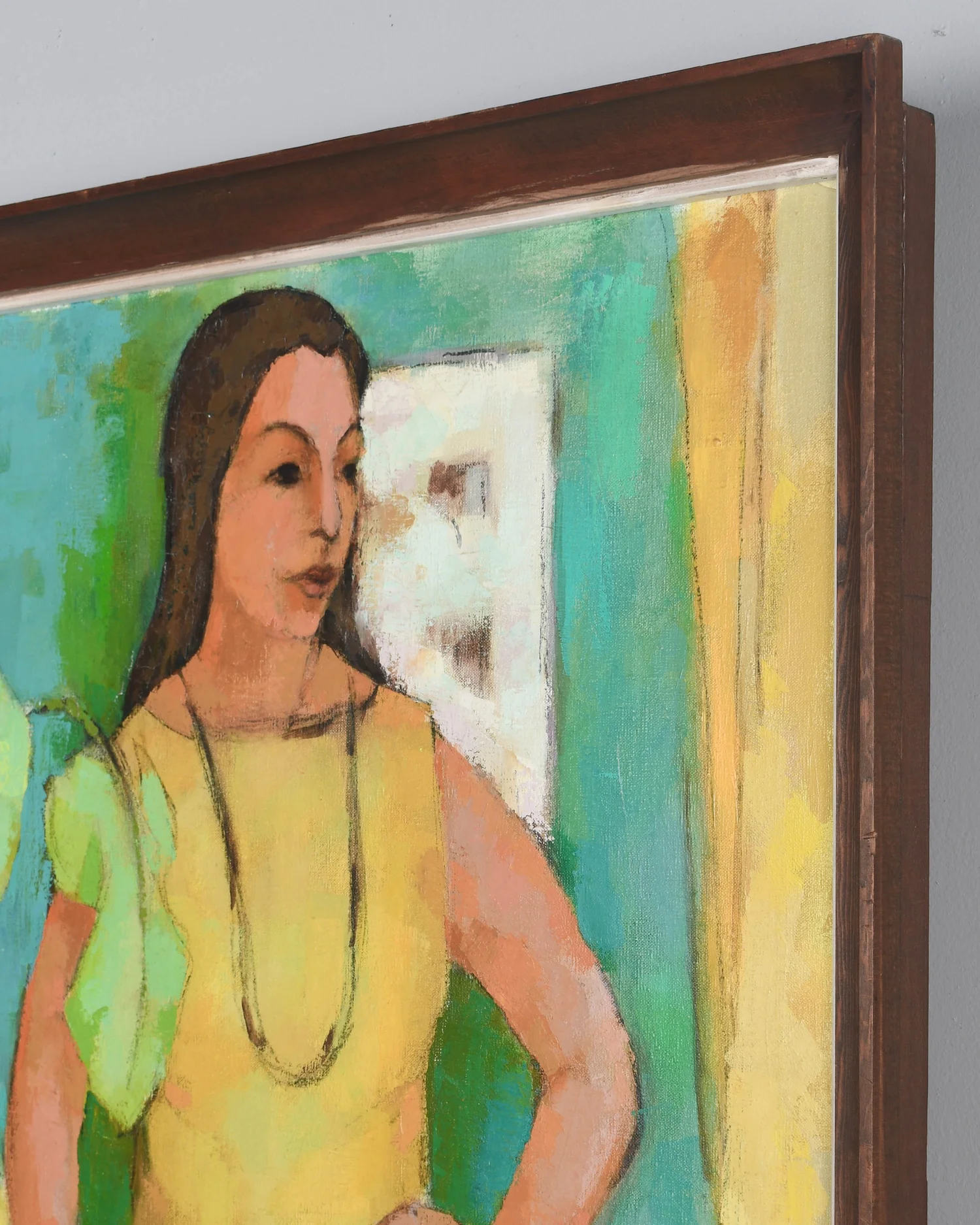 chinese dress ladies Large Painting Lady in Yellow Dress Painting On Canvas Violinist Wall   BilykArt Gallery