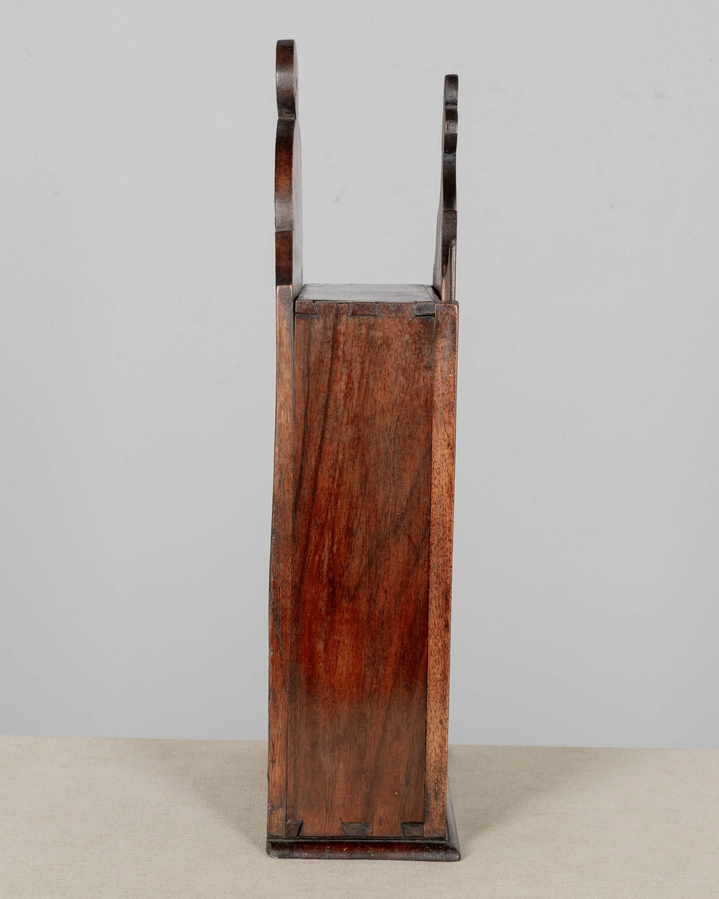 19th Century French Fariniere Box, Hand-Carved Walnut, Circa 1850