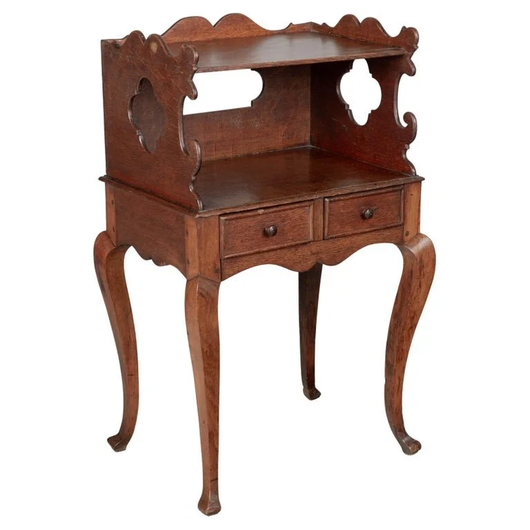 19th Century Country French Oak Chevet or Bed Side Table