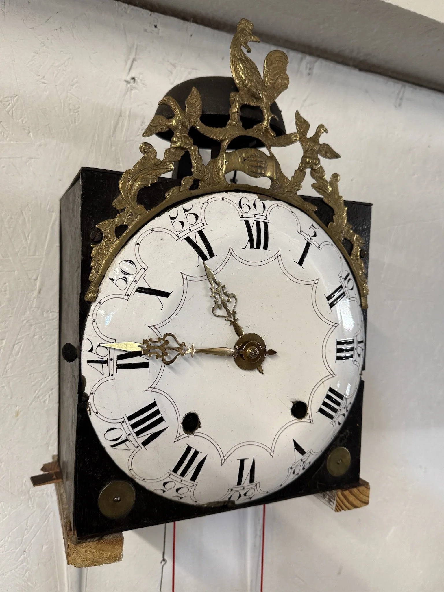 19th c. French Morbier Clock or Tall Case Movement