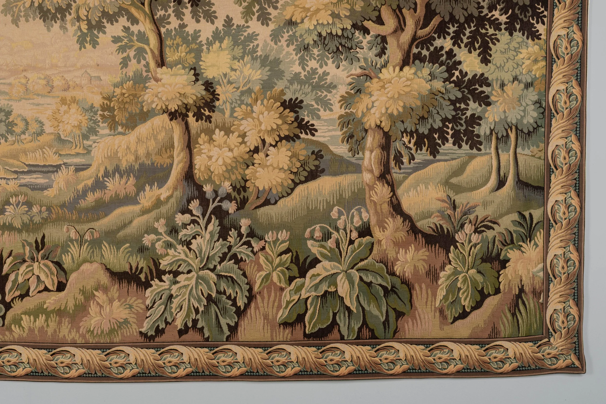 19th Century French Aubusson Verdure Tapestry
