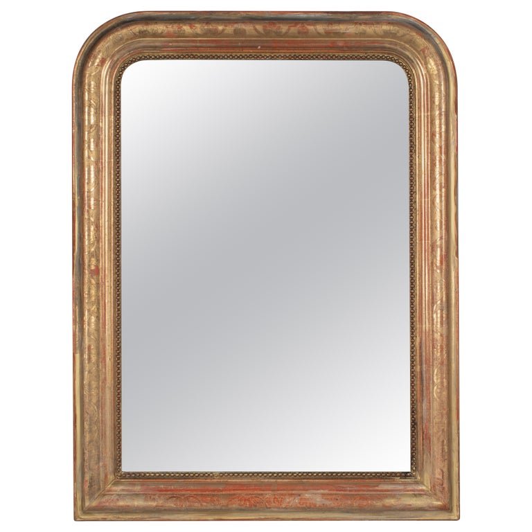 19th Century Louis Philippe French Gilded Mirror