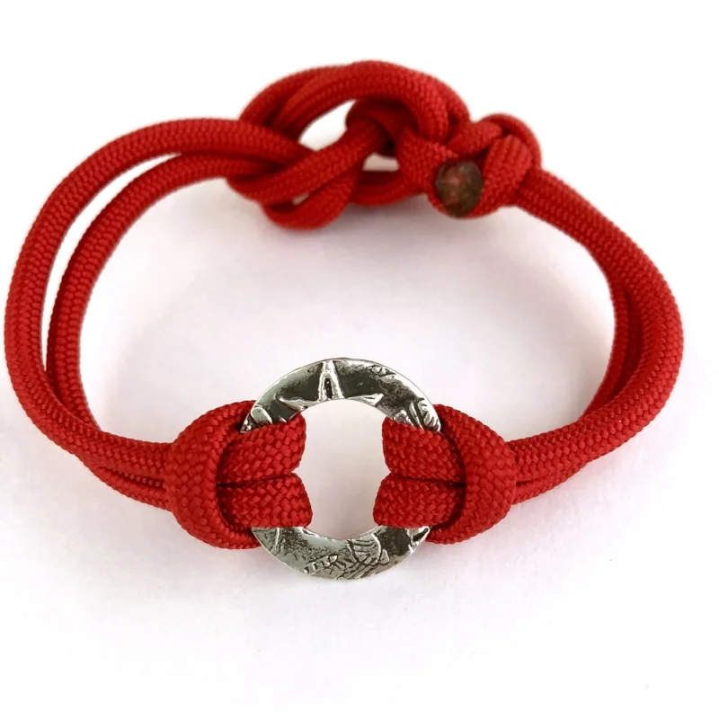 Good Vibes Beach Bracelet Red - Amling Designs