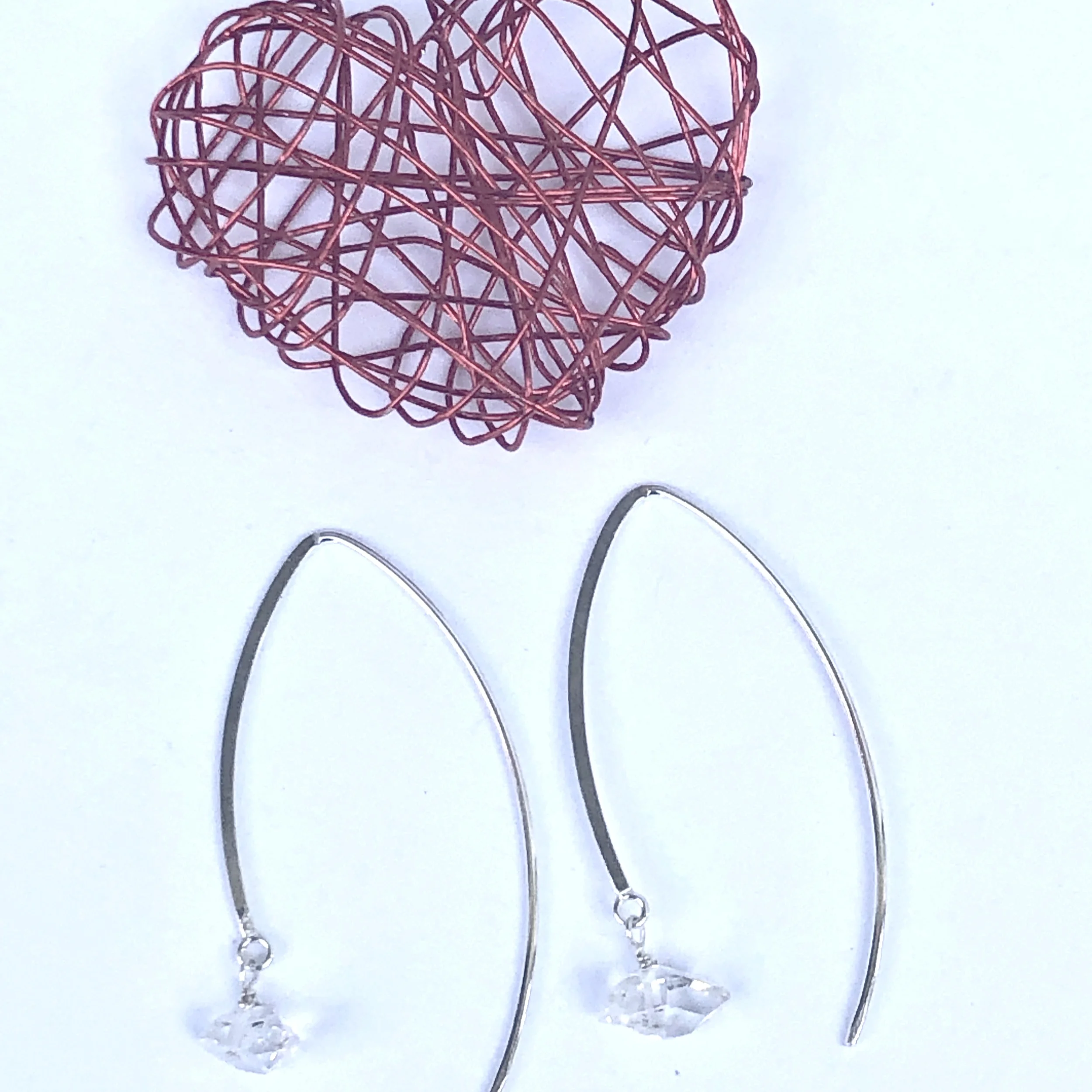 Herkimer Diamond Earrings - Amling Designs Jewelry