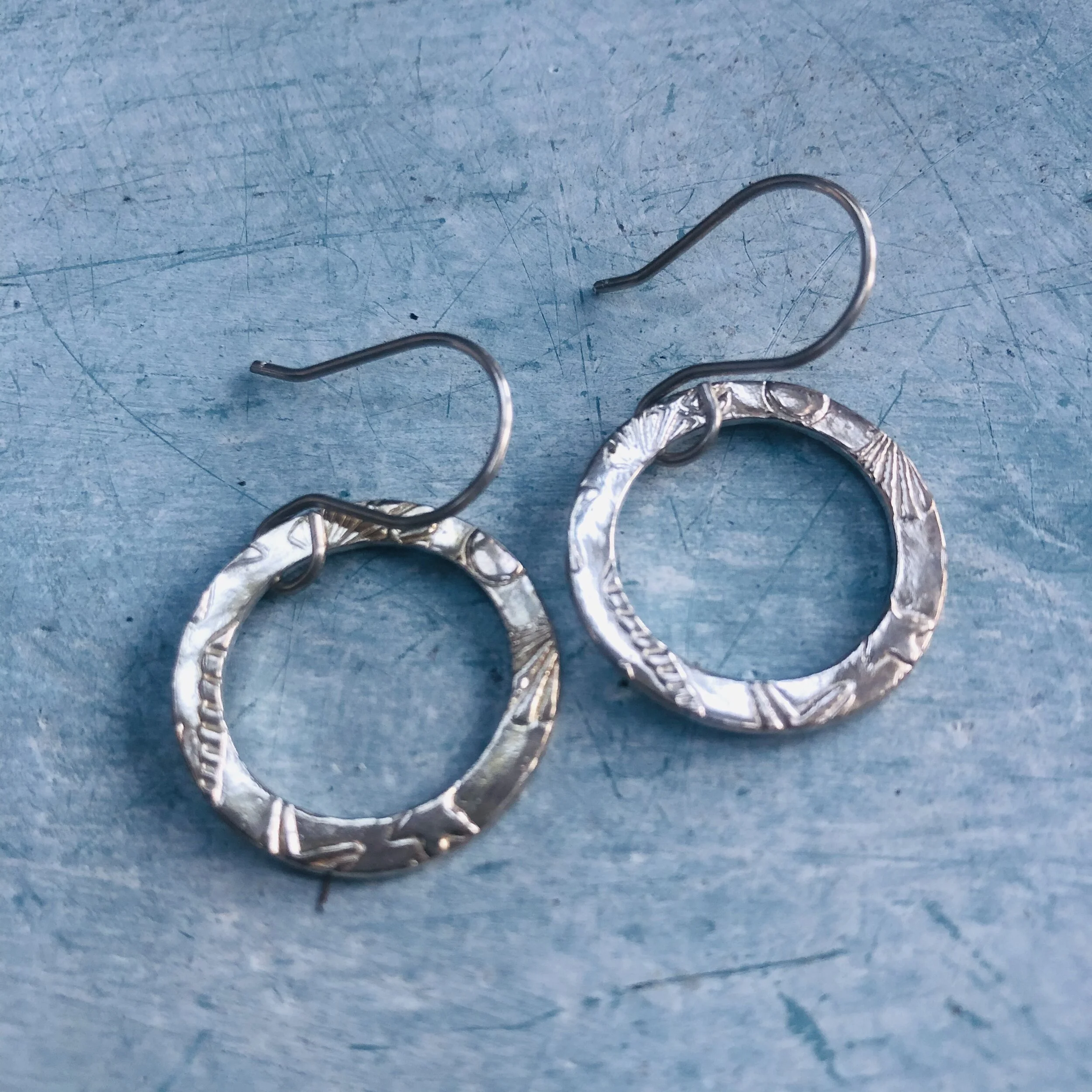 circle of life earrings Amling Designs