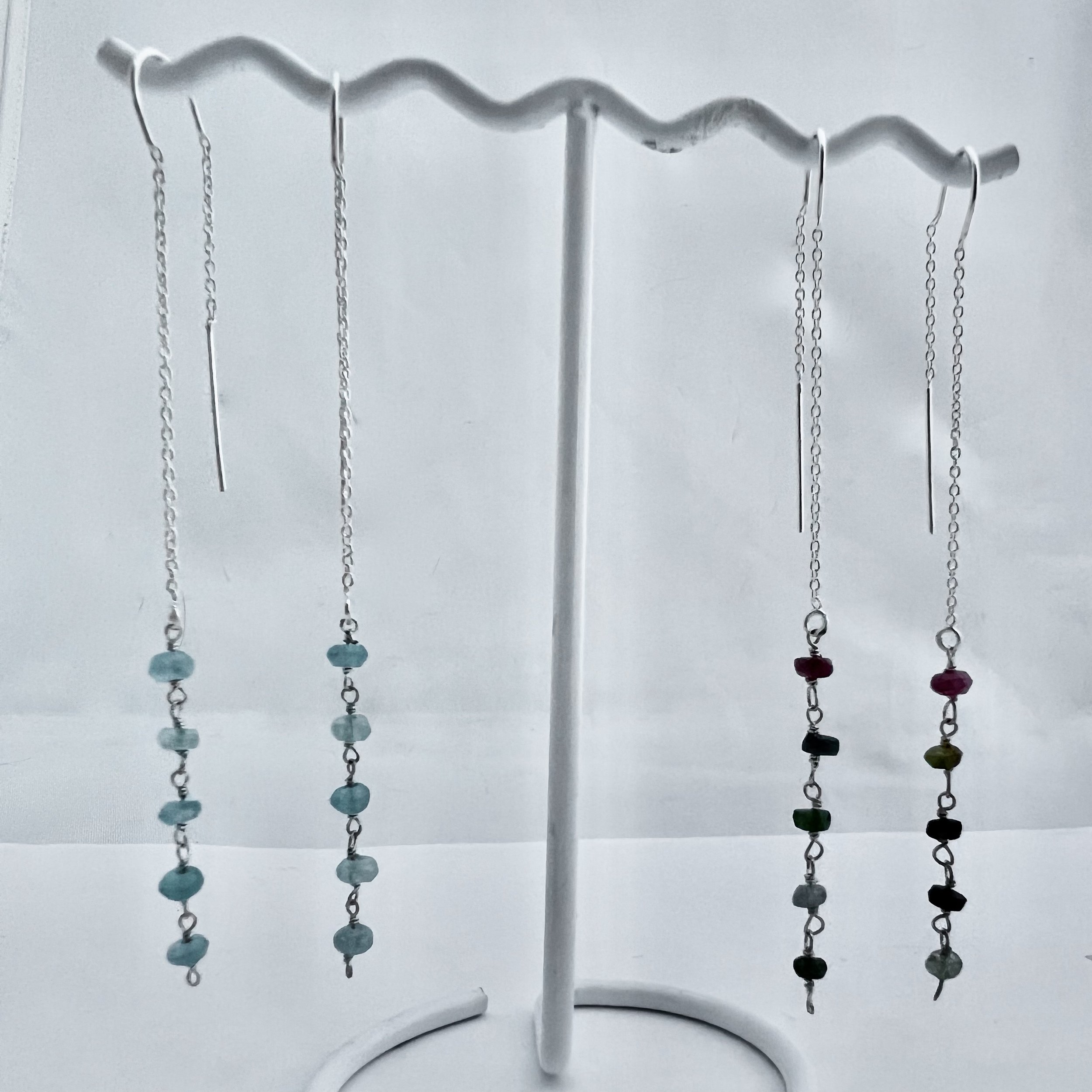Down to Earth Threader Earrings - Sterling Silver