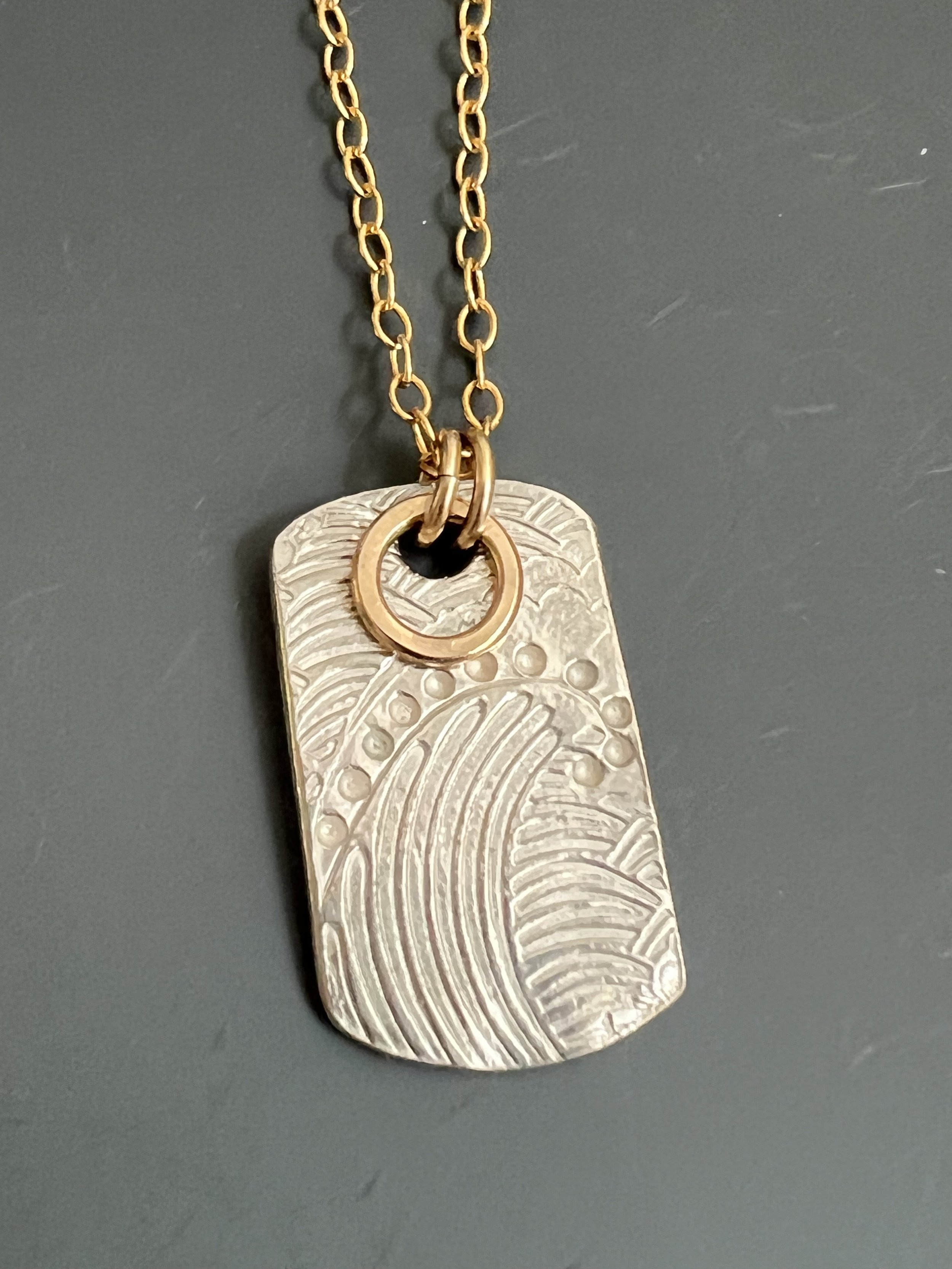 Good Wave Necklace LG - Bi-Color