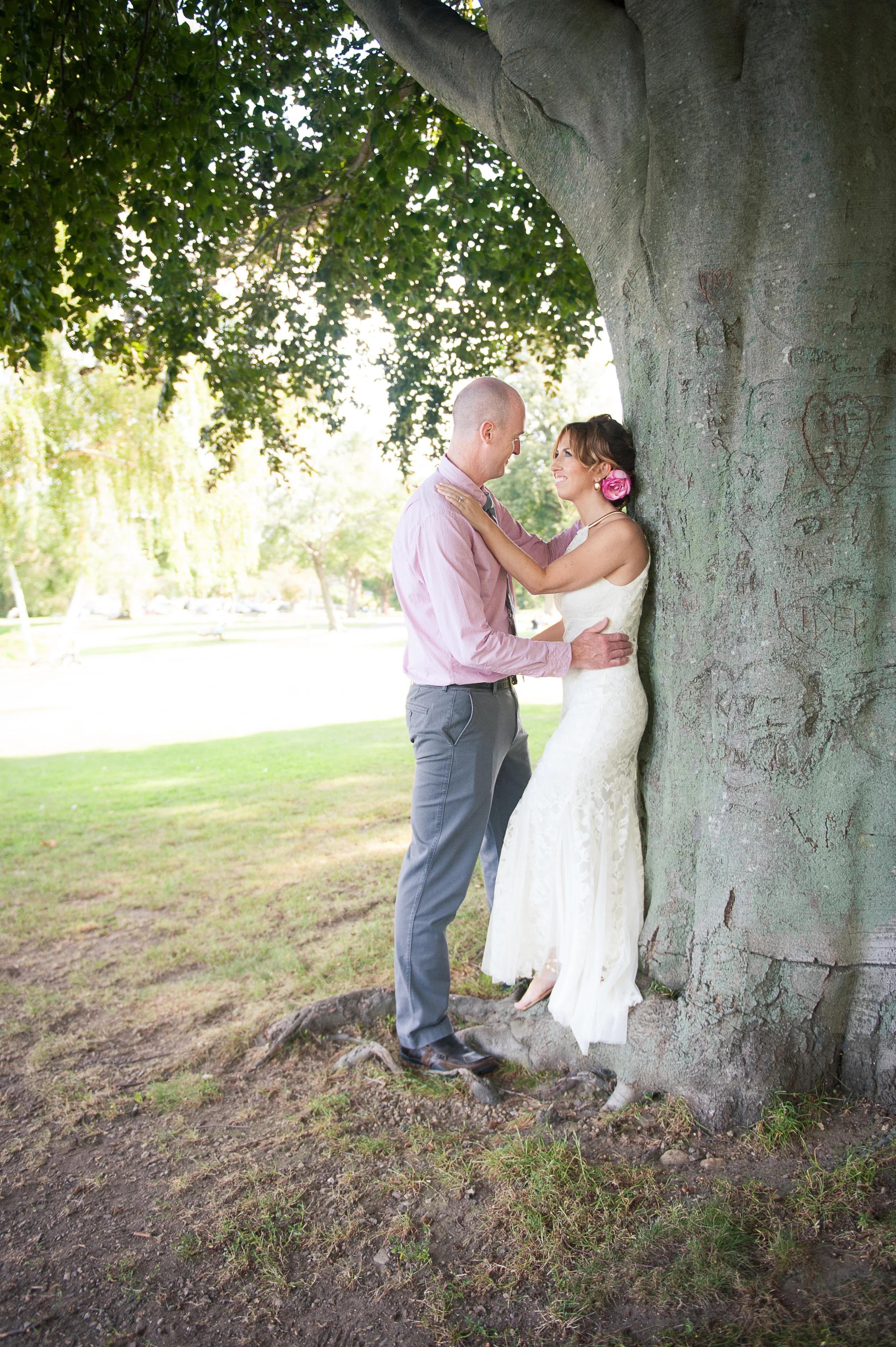 Lake Quannapowitt MA Small intimate ceremony wedding photographer