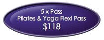 Pilates & Yoga Flexi Pass (5 classes)