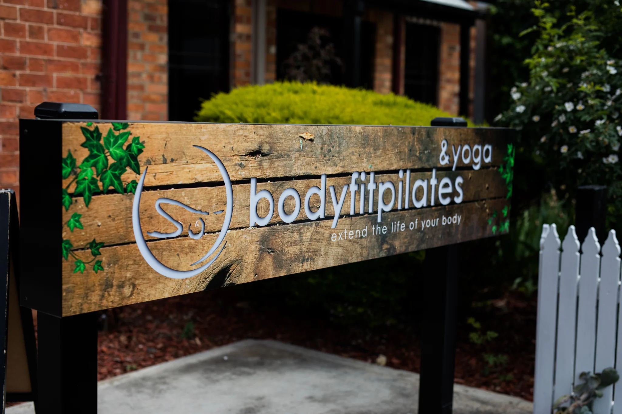 Sign at entrance