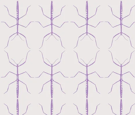 Stickbug, Linen Plum Up