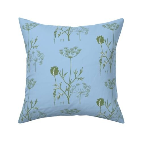 Queens Lace Cornflower pillow