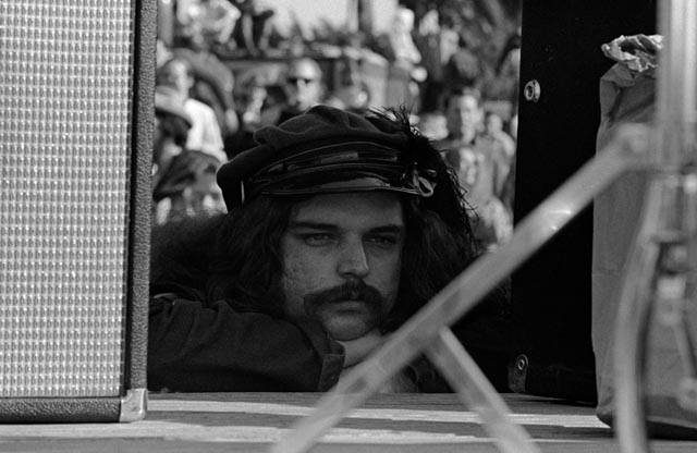   Ron "Pigpen" McKernan  was a founding member of the band, and its organ player. Before the Dead started their set at the Human Be-In, I found him in a quiet moment. 