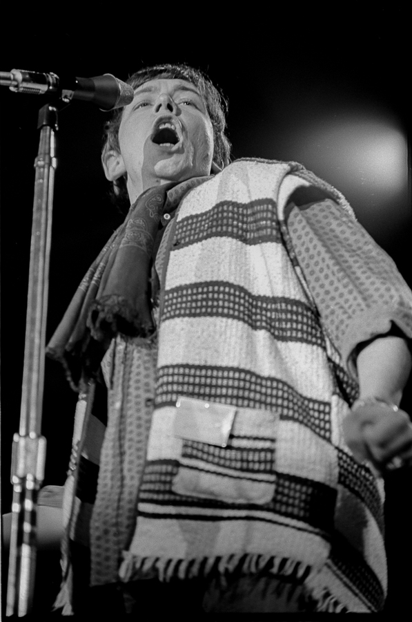 Eric Burdon, already about six months from his band's new identity as psychedelic rock-and-rollers, at Monterey Pops.