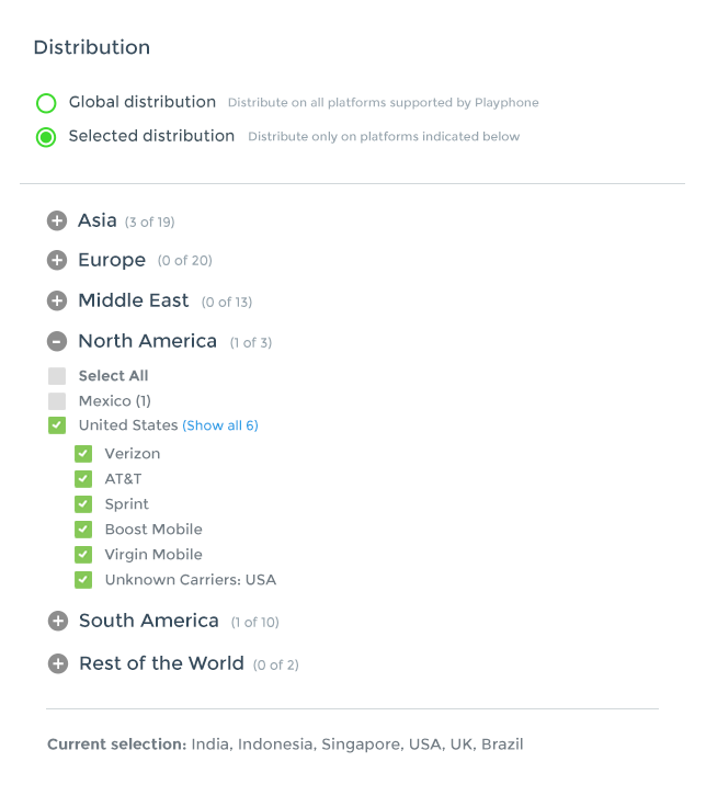 The new platform distribution UI