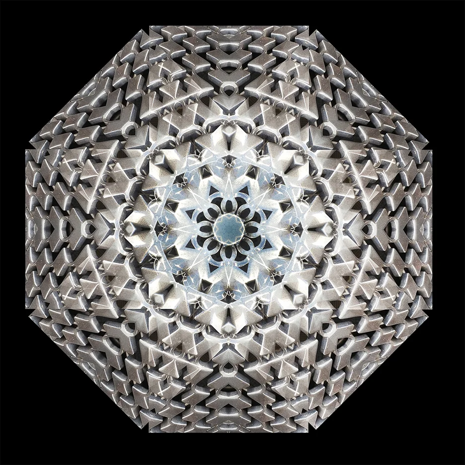 Metal grill on Ford F150 truck