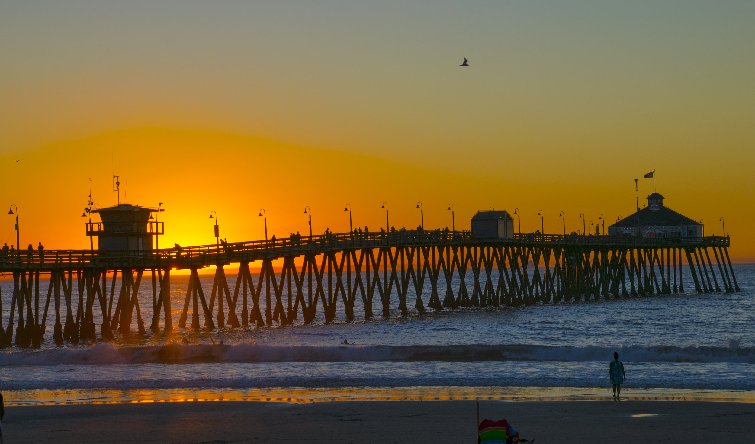 Imperial Beach pier at dawn