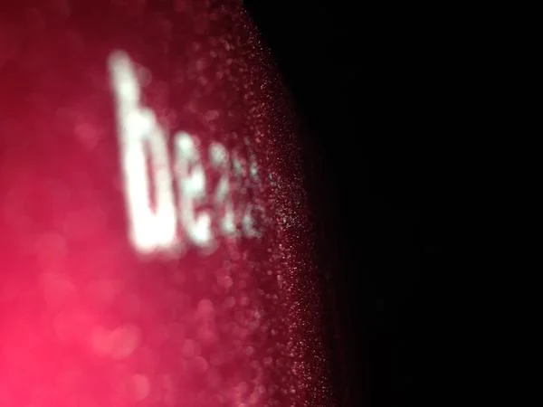 Close-up of the red velvet texture