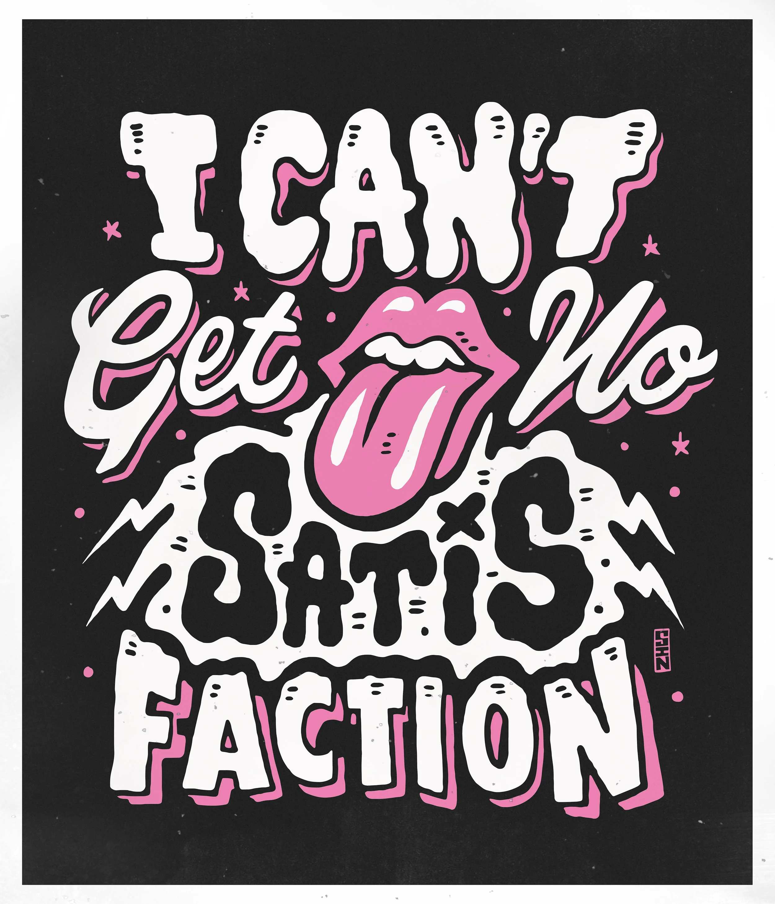 Shirt design for The Rolling Stones.