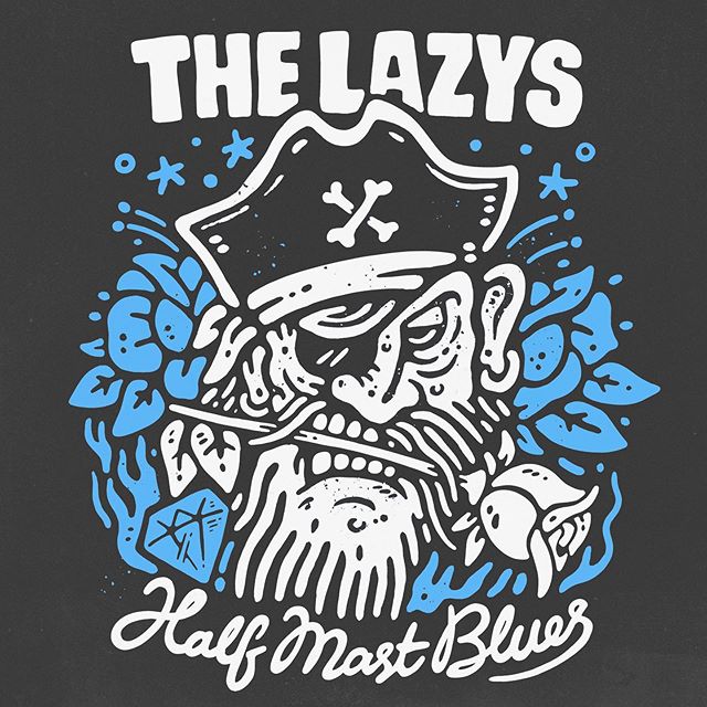 Shirt artwork for @thelazys, who just wrapped up a massive tour of Europe (including Wacken and Bloodstock) and are gearing up for the HALF MAST BLUES Canadian tour. The album is sick, canuck-pals go catch them at a show.
-
www.sindysinn.com.au
#sind