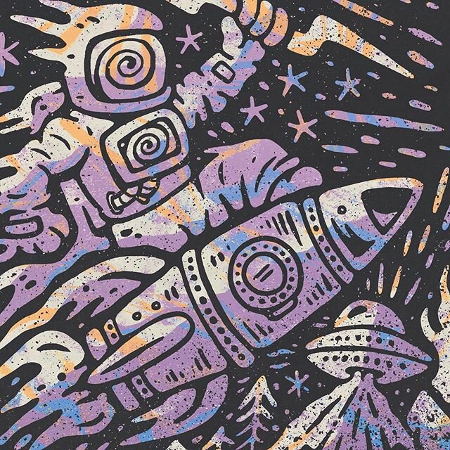 Some spacey-shit from earlier in the year, done between a thousand projects. Got some really fun work on the boil (including a new website) and can&rsquo;t wait to share everything.
www.sindysinn.com.au
#sindysinn #spacestuff #psychedelicart #bootson
