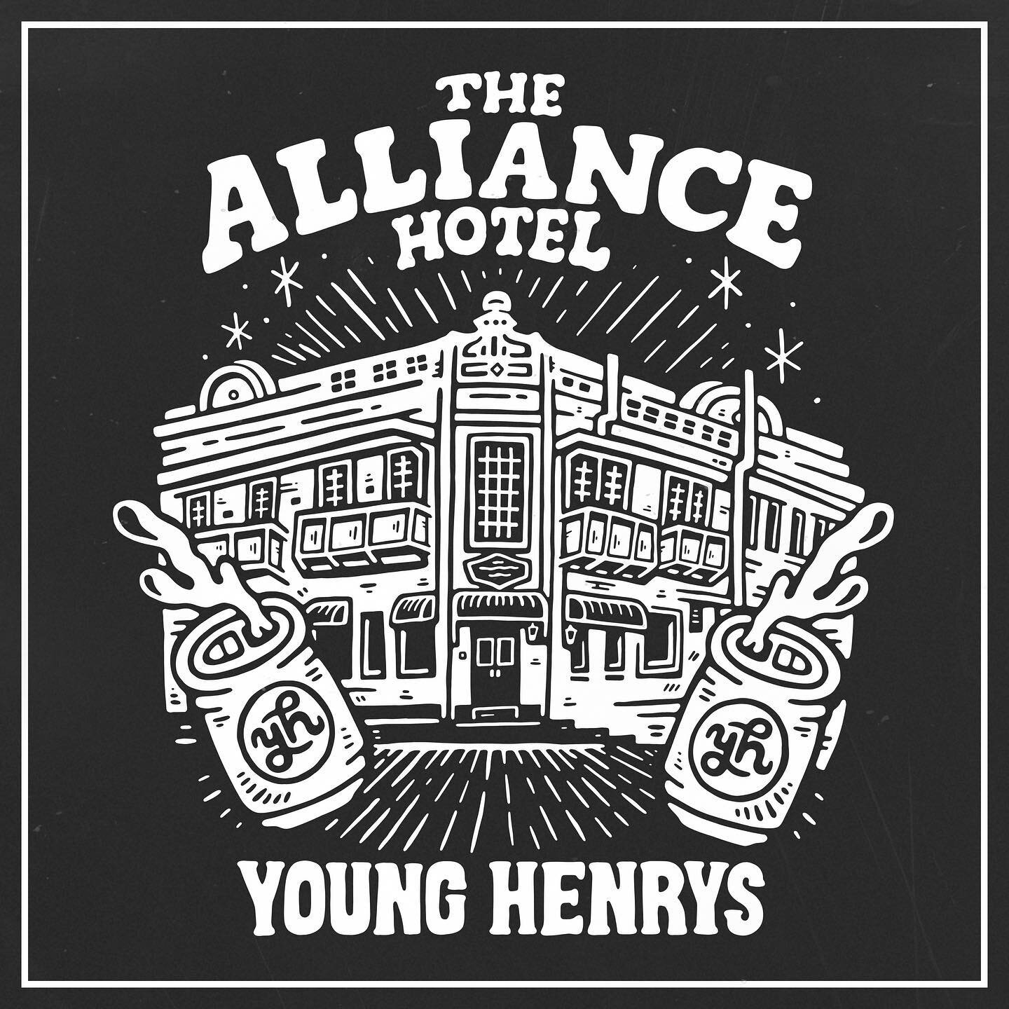 New shirt artwork for @thealliancehotel in Spring Hill, Brisbane. A collaboration with @younghenrys. If you want one, go in for a beer and ask behind the bar.

I love drawing old pubs and building, this one was fun with the classic balconies and alca