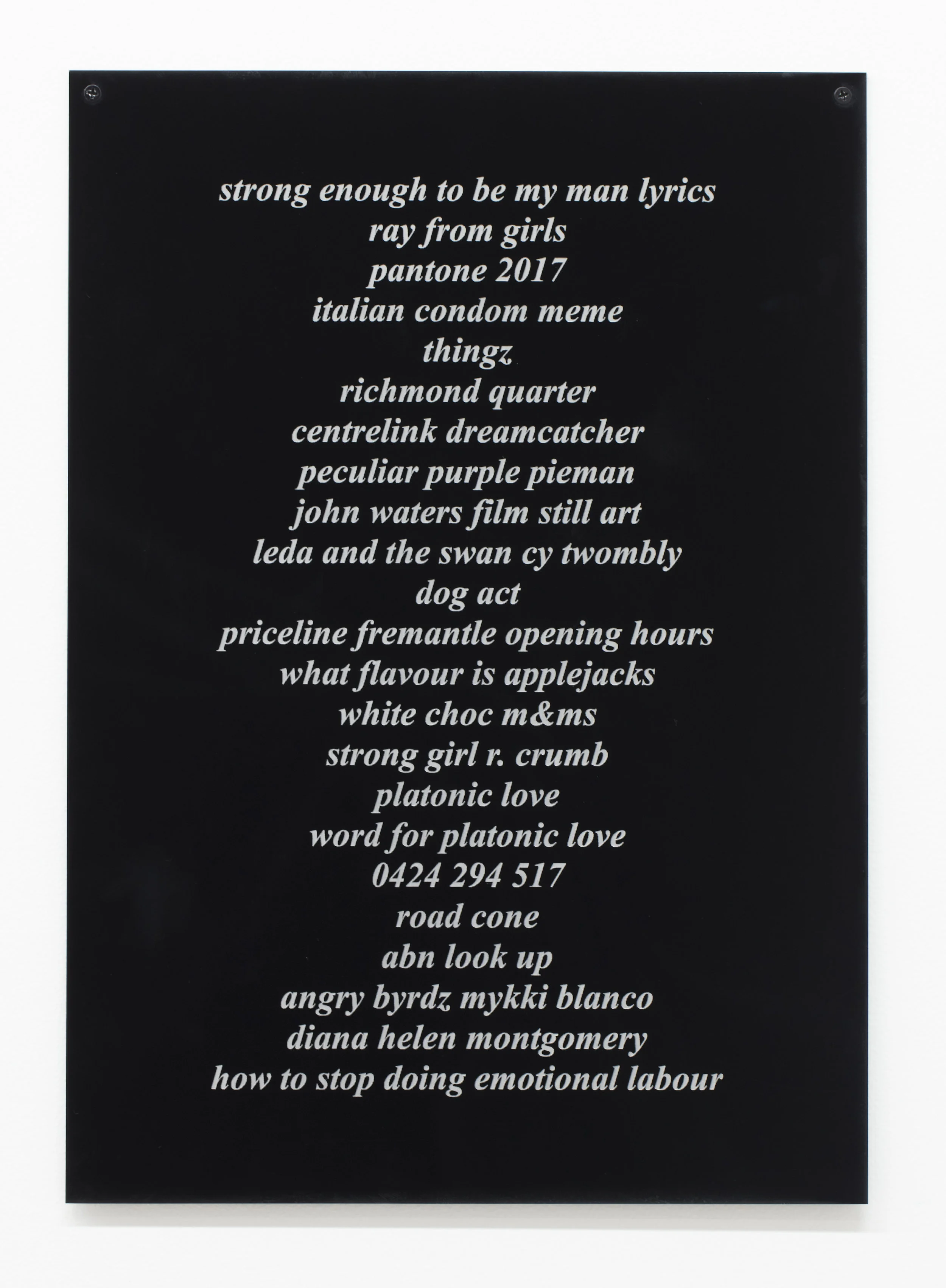 Google Search History 26 2017 Laser etched acrylic Photograph by Bo Wong