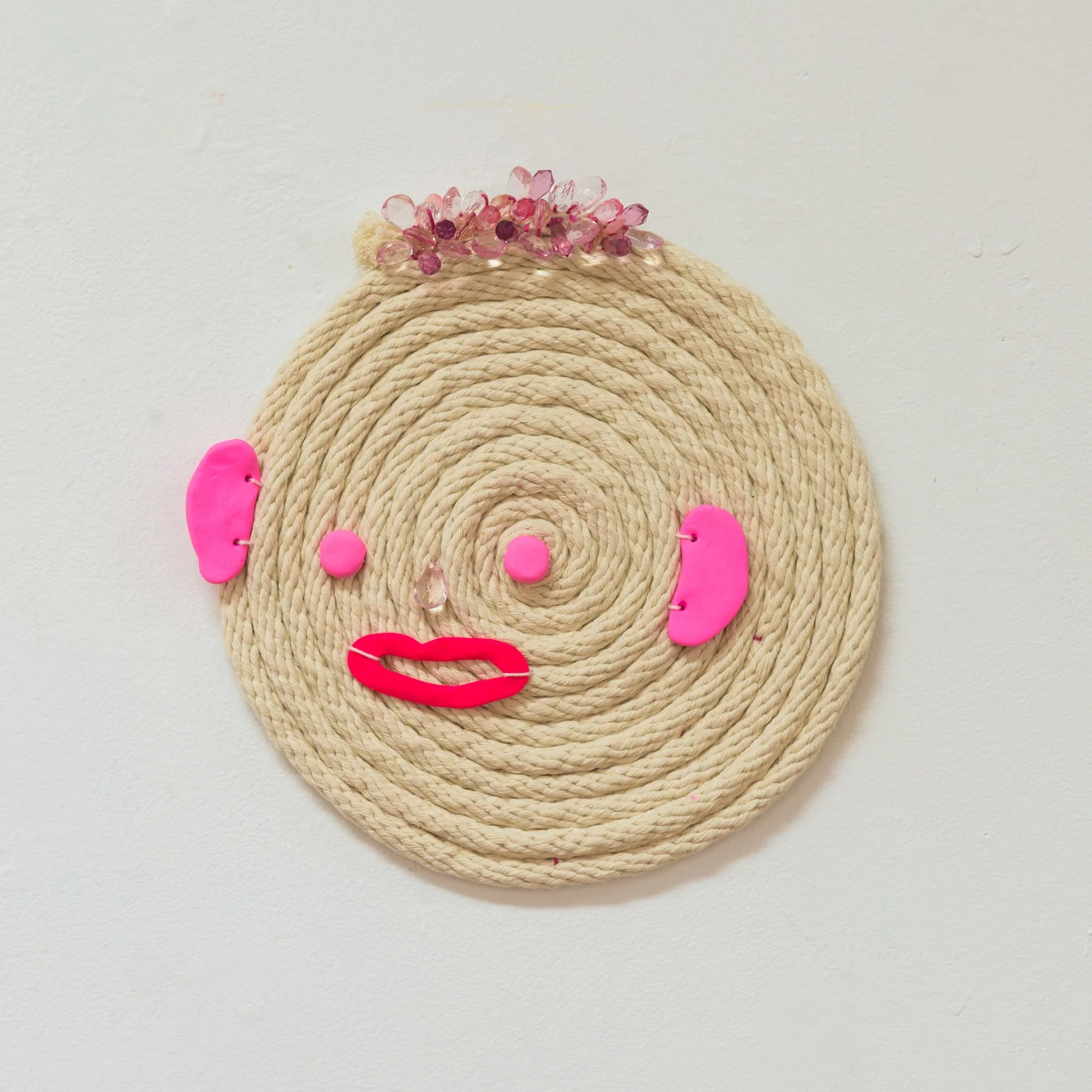 Caleb (haunted by) , 2019 Cotton sash cord, acrylic beads and polymer clay.