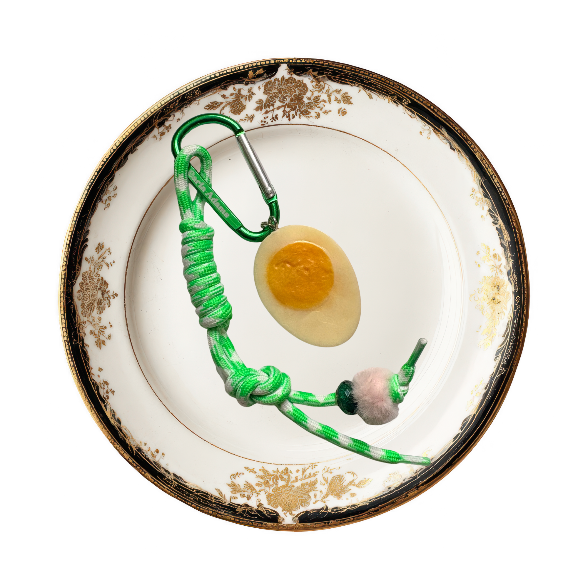 Boiled Egg  Bag Charm
