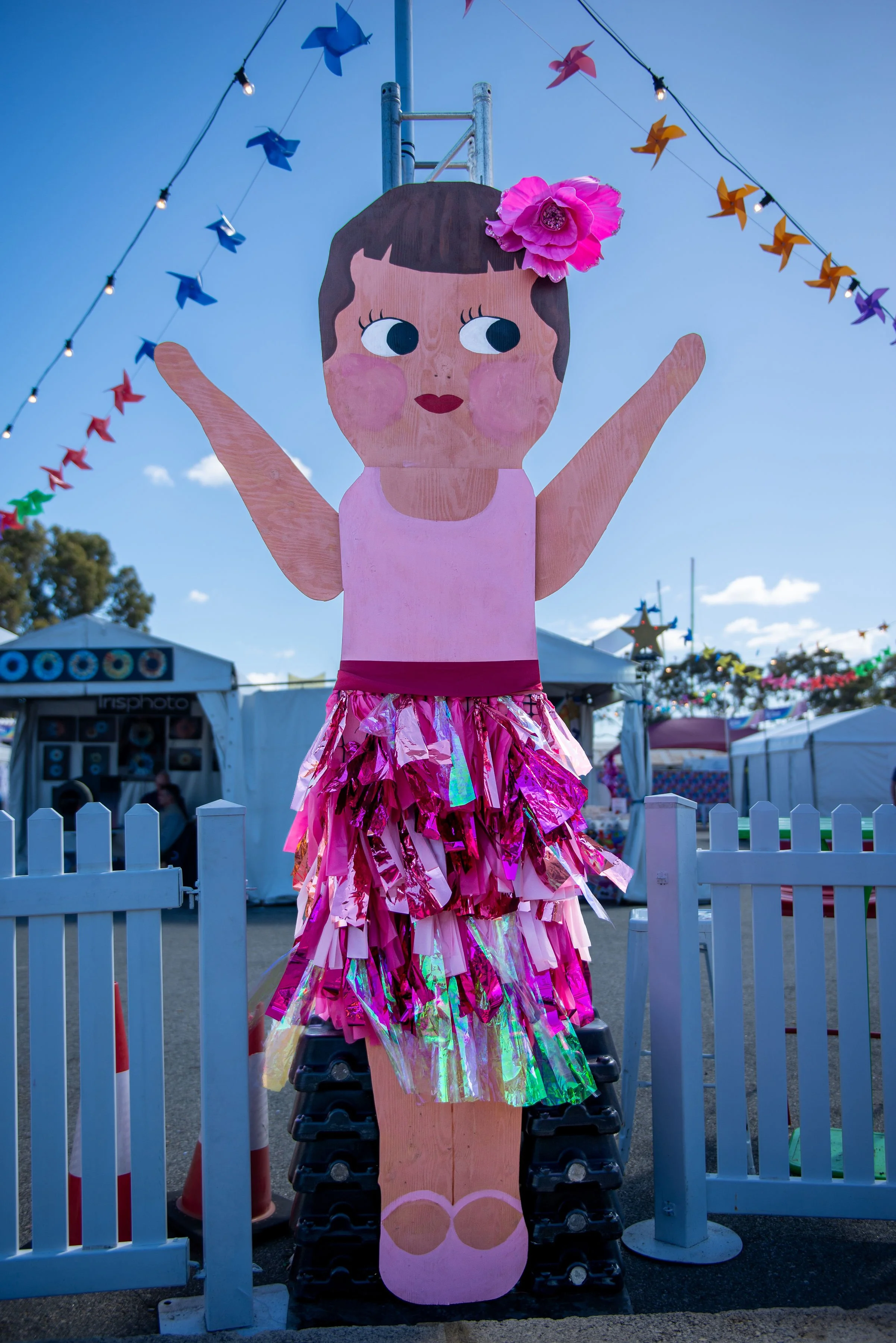 Hand painted 3m tall kewpie dolls