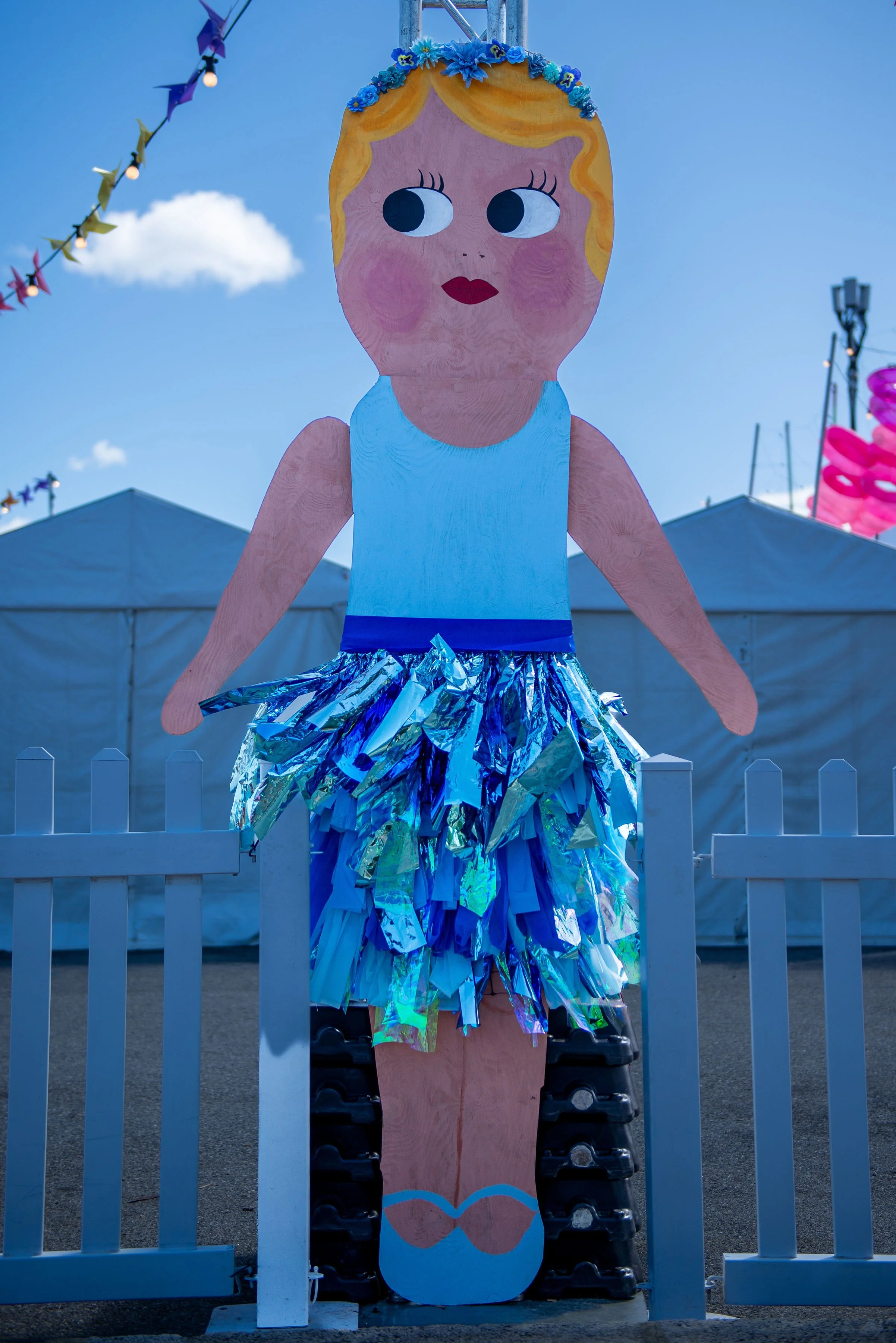 Hand painted 3m tall kewpie dolls