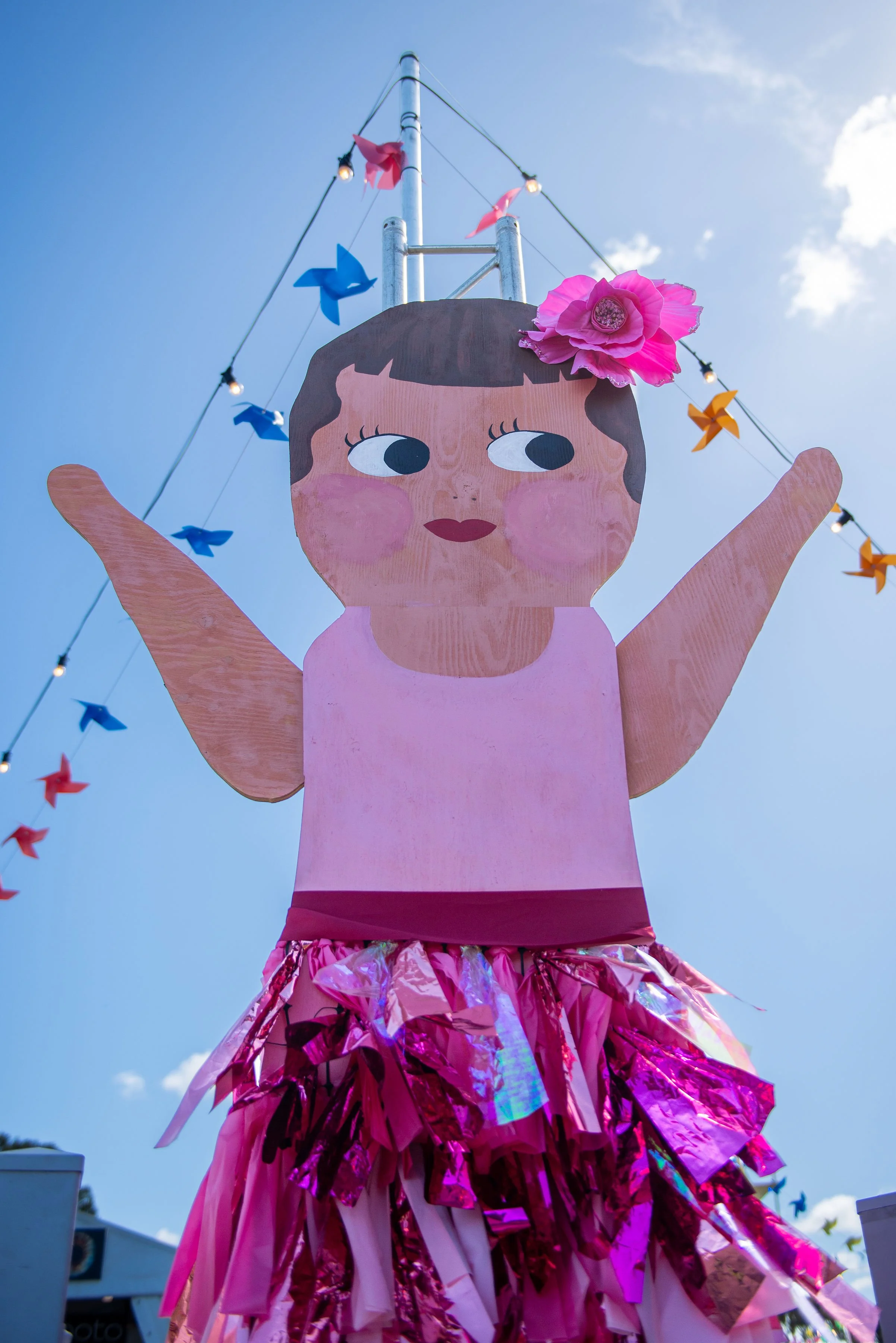 Hand painted 3m tall kewpie dolls