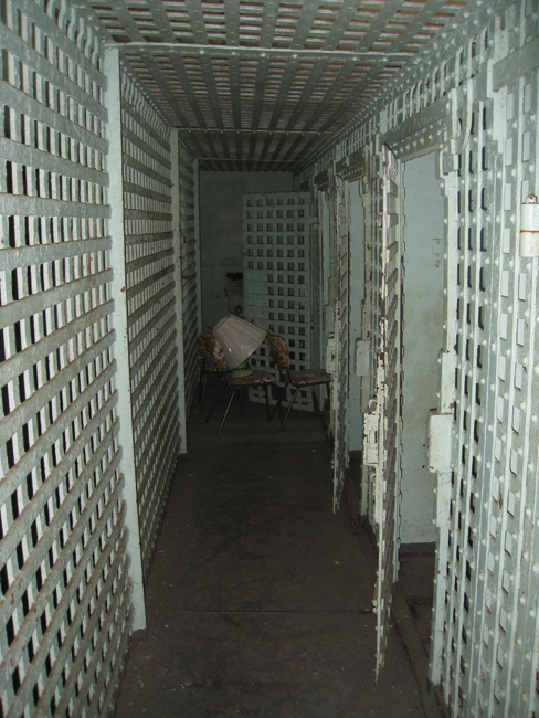 Hampton County Jail, interior of African-American jail cell, 2010