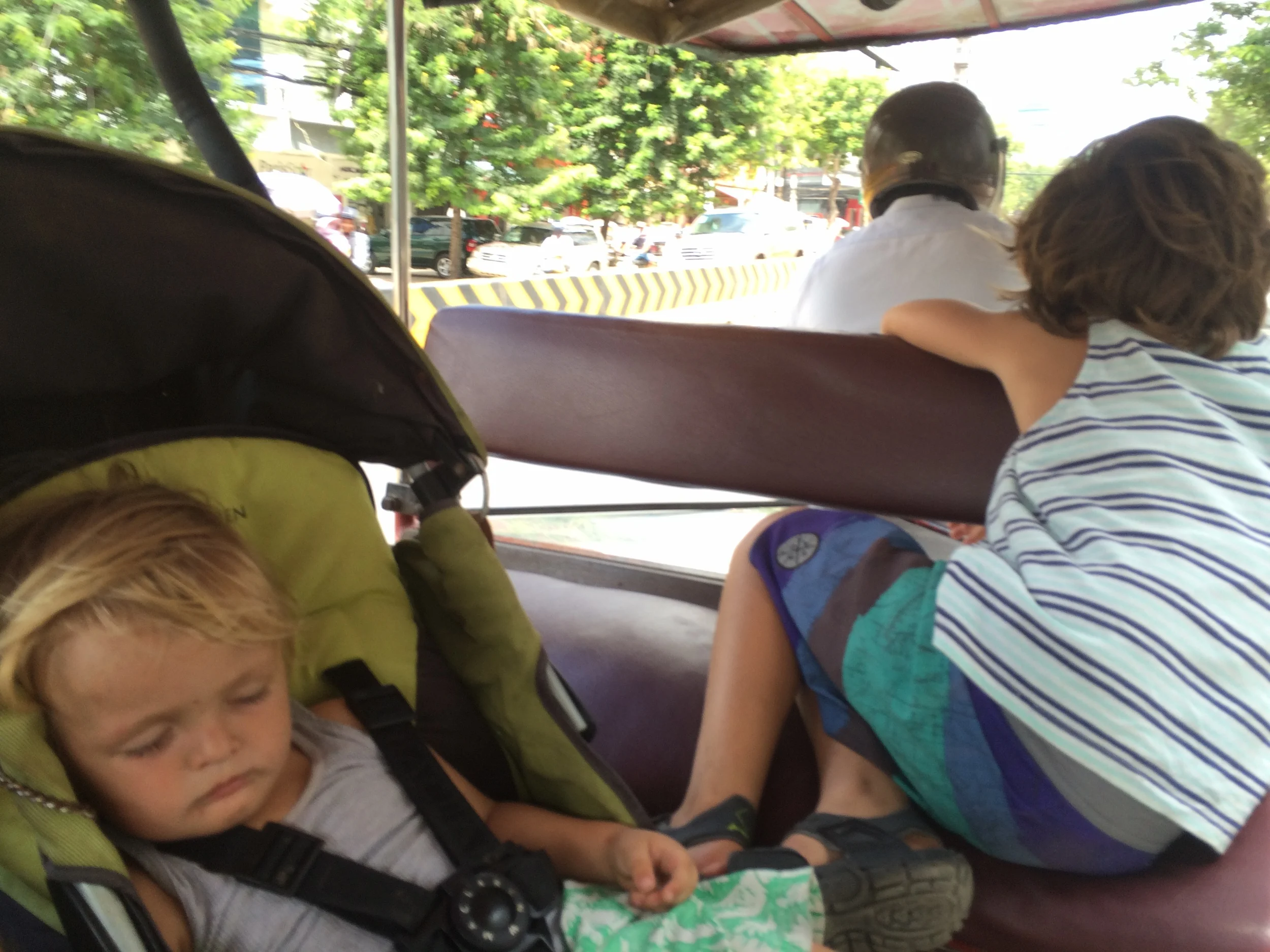 We were in a tuk tuk