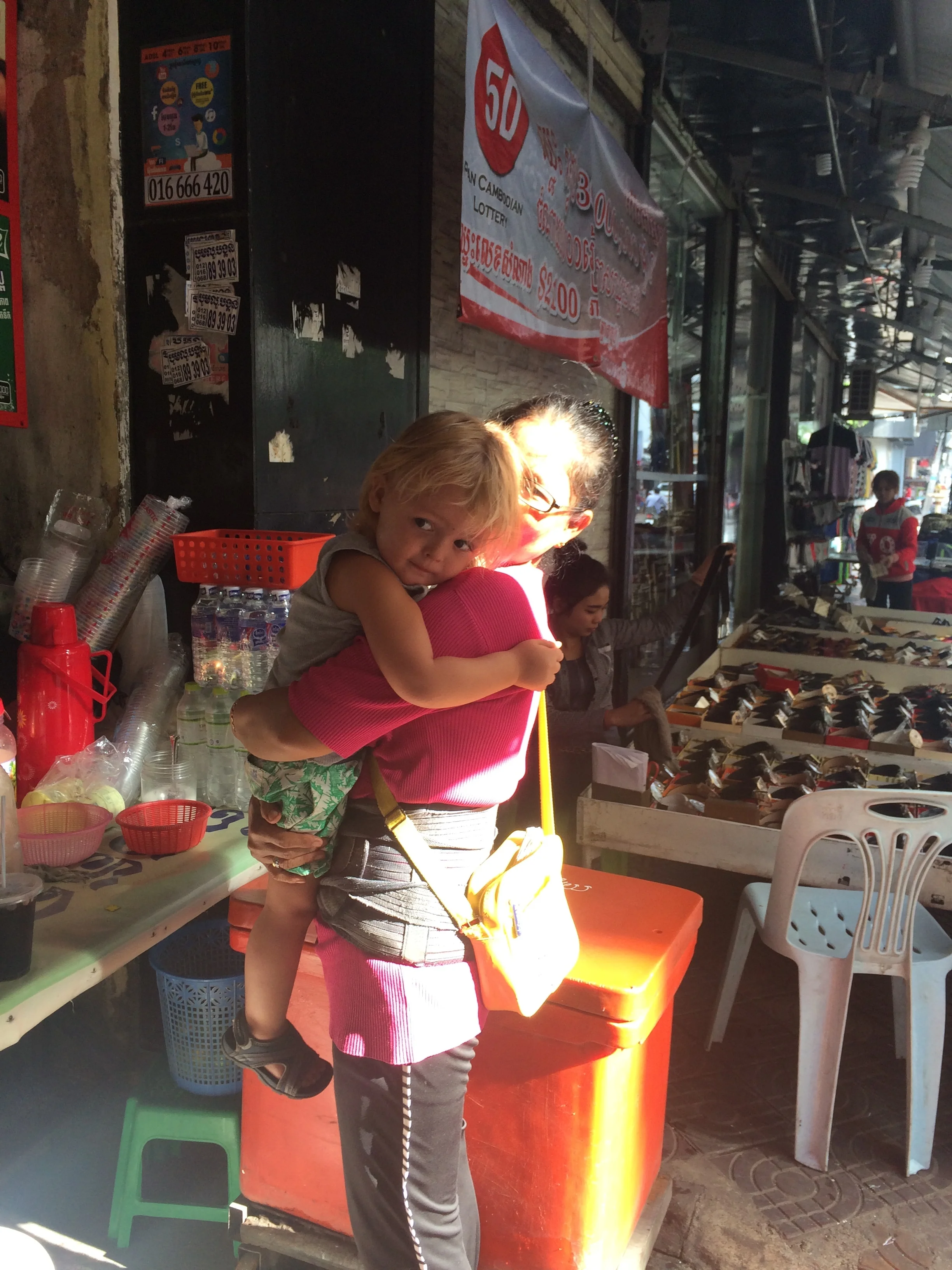 breakfast hugs for hugo. He is not so sure about all the attention