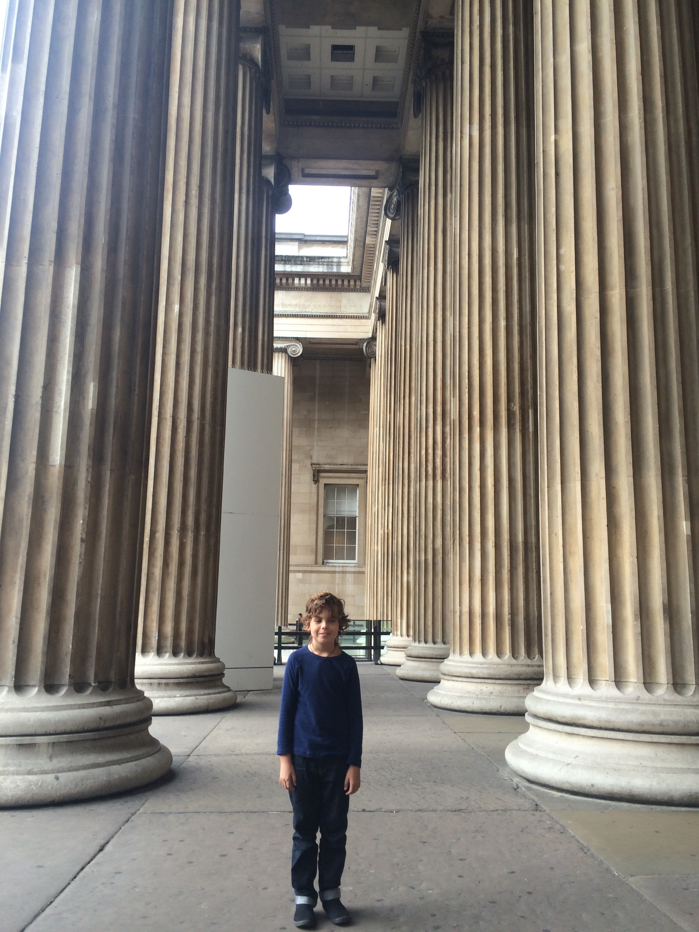 Me at the British Museum. Today I am going to see my friend Joshua and he is coming to my place. We are meeting at the British Museum. We are going to learn about the Iron Age. 