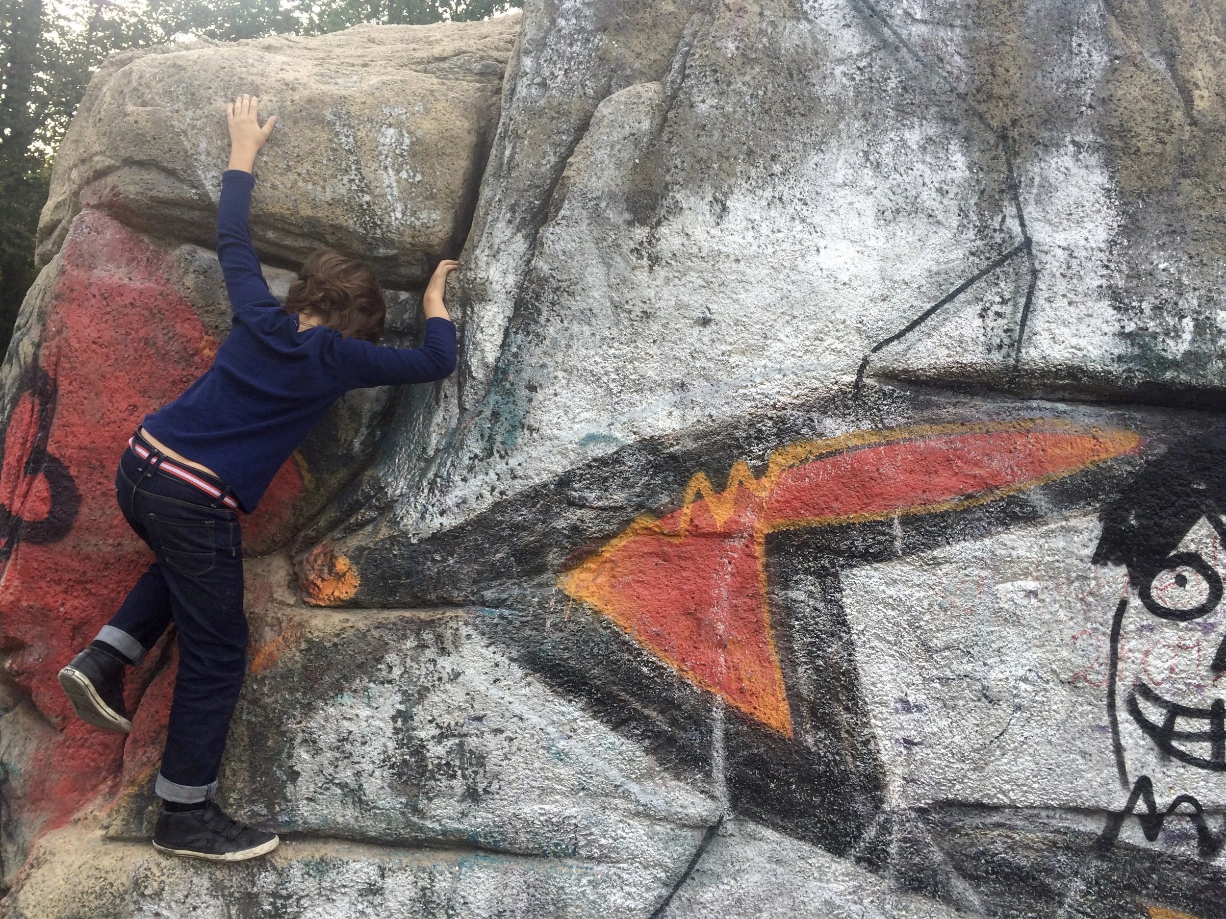 last time i climbed this wall i failed but this time i did it it was epic.