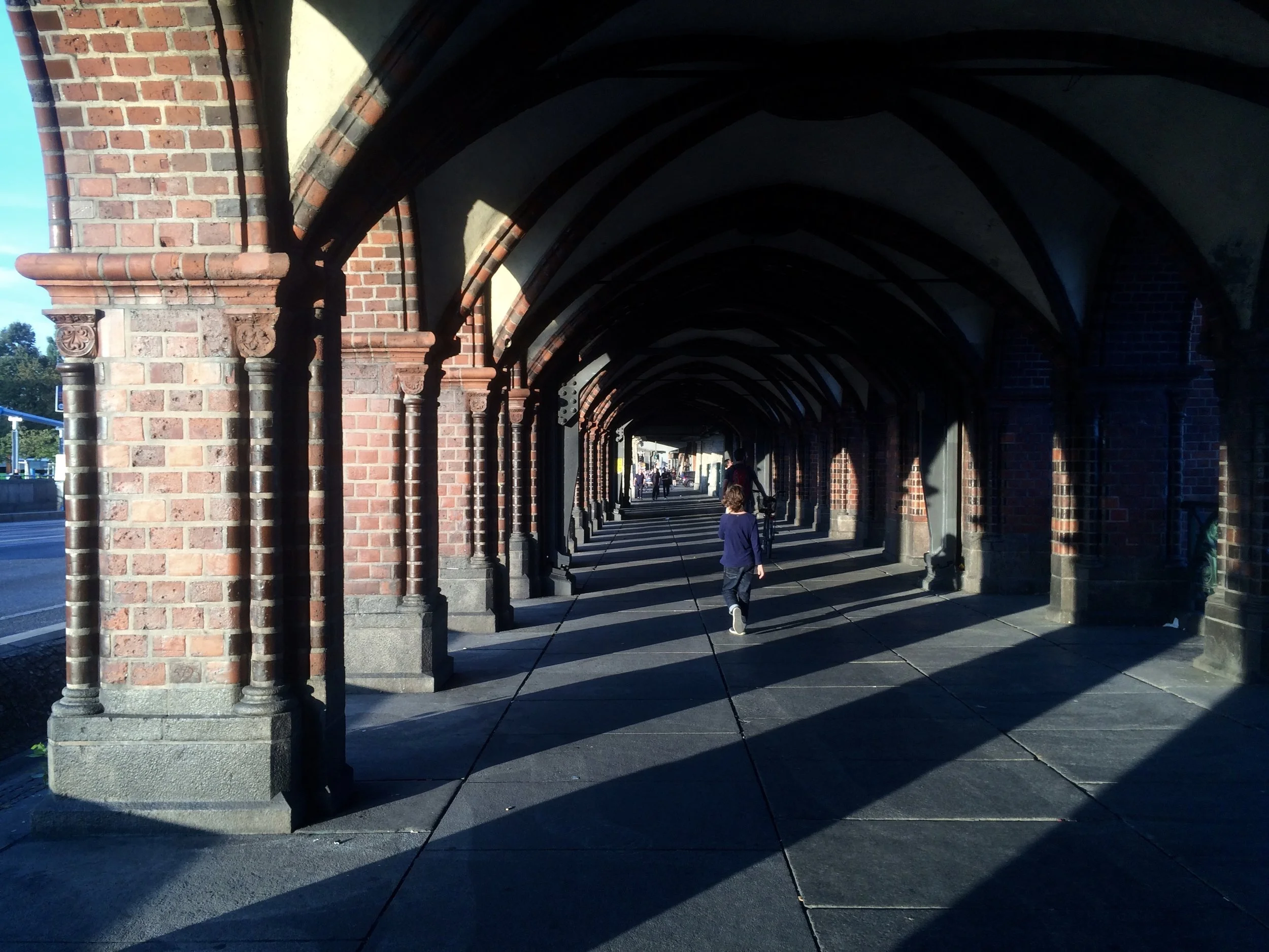 This is the bridge near us. The shadows look cool.