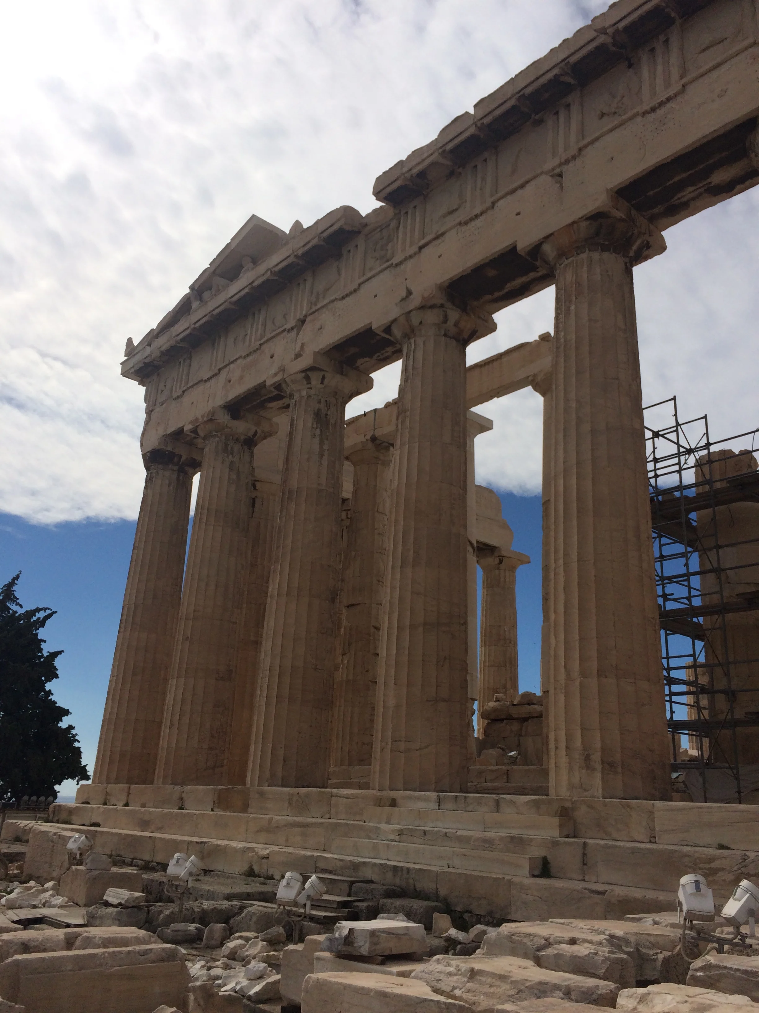 This is the Parthenon. but the sad part is we couldn't go in the building and explore that would be awesome.