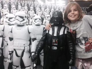 i found a army of storm troopers what looked so cool so i had to get a photo with them.We wnet to this huge electronics store. It was so big, it had heaps of Japanese toys. It went big to small. The shop was really cool and I felt excited to be ther…